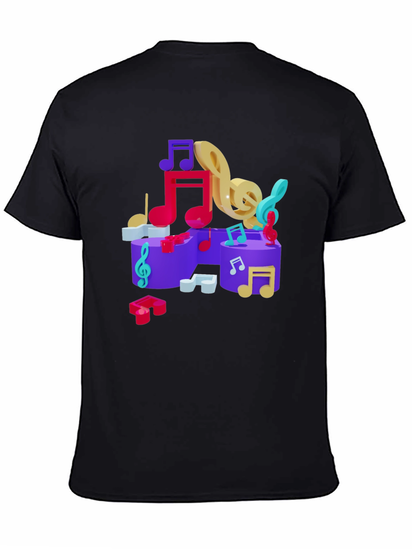 Musical Notes Graphic T-Shirt
