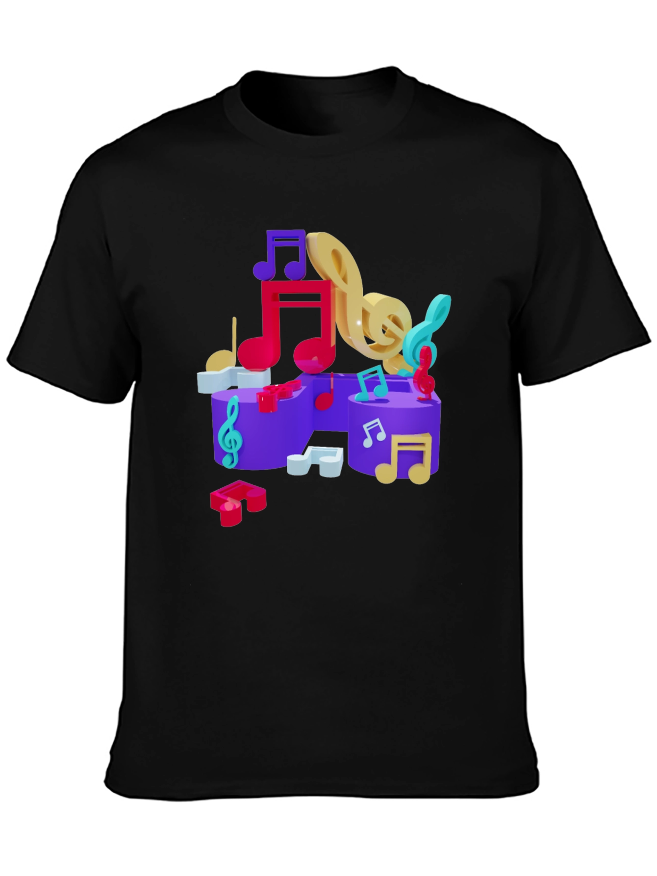 Musical Notes Graphic T-Shirt