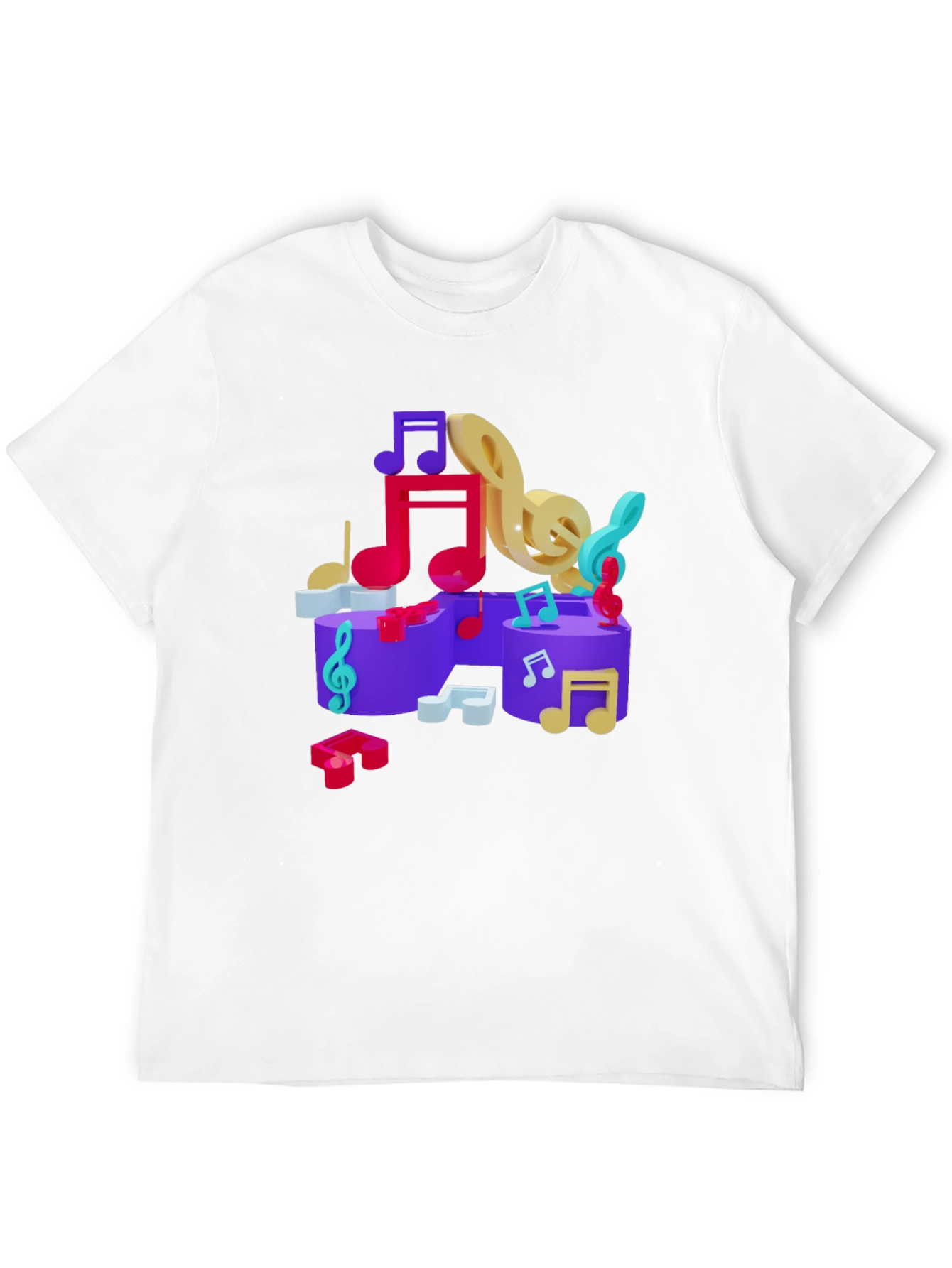 Musical Notes Graphic T-Shirt