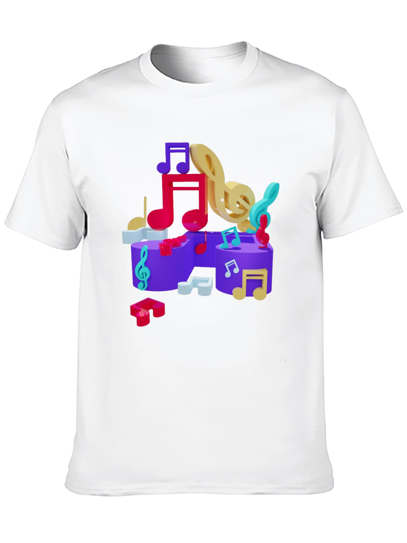 Musical Notes Graphic T-Shirt