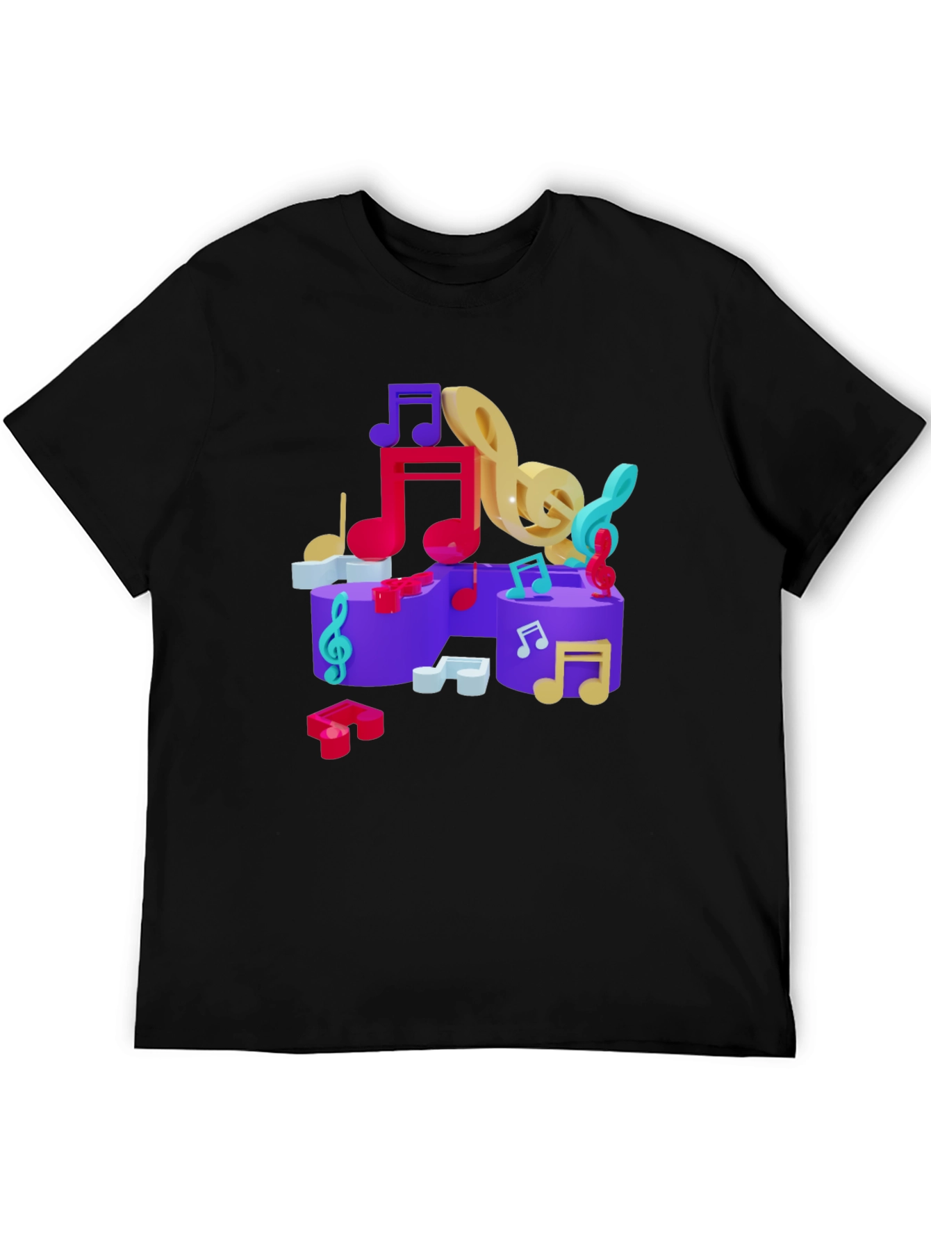 Musical Notes Graphic T-Shirt