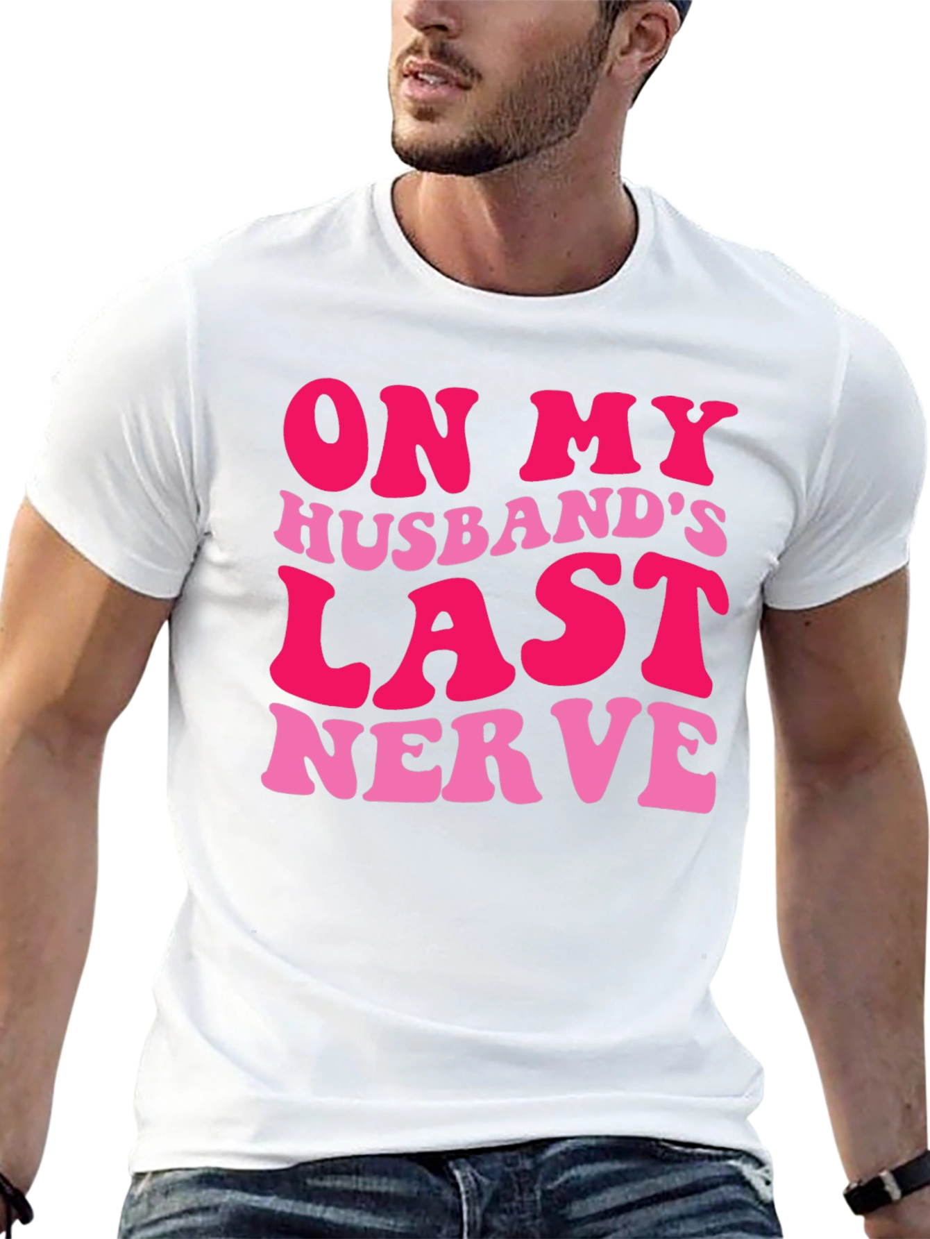 Humorous On My Husbands Last Nerve Graphic Tee