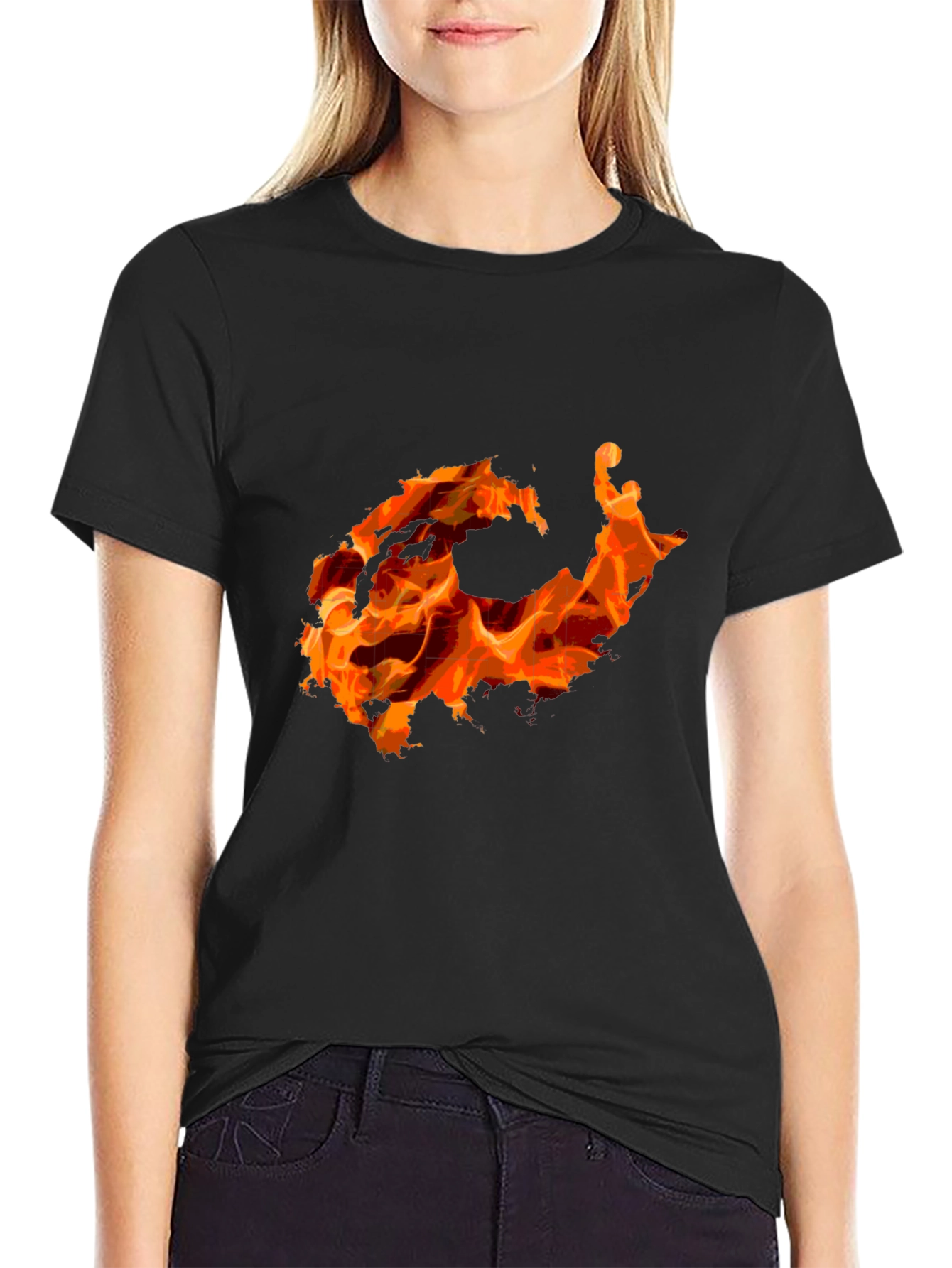 Inferno Graphic Tee - Bold Flame Design