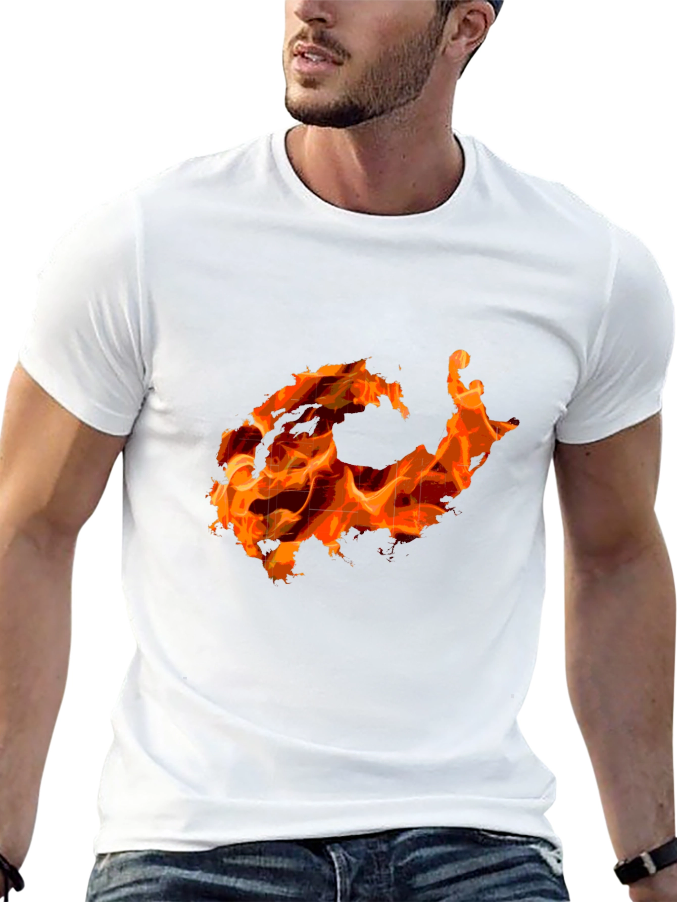 Inferno Graphic Tee - Bold Flame Design