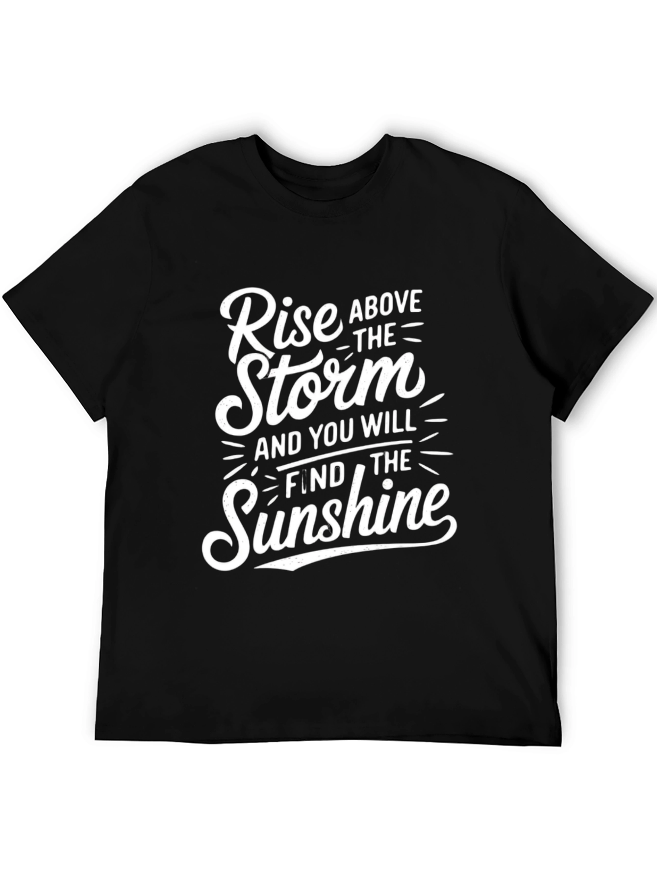 Rise Above the Storm Graphic Tee - Black