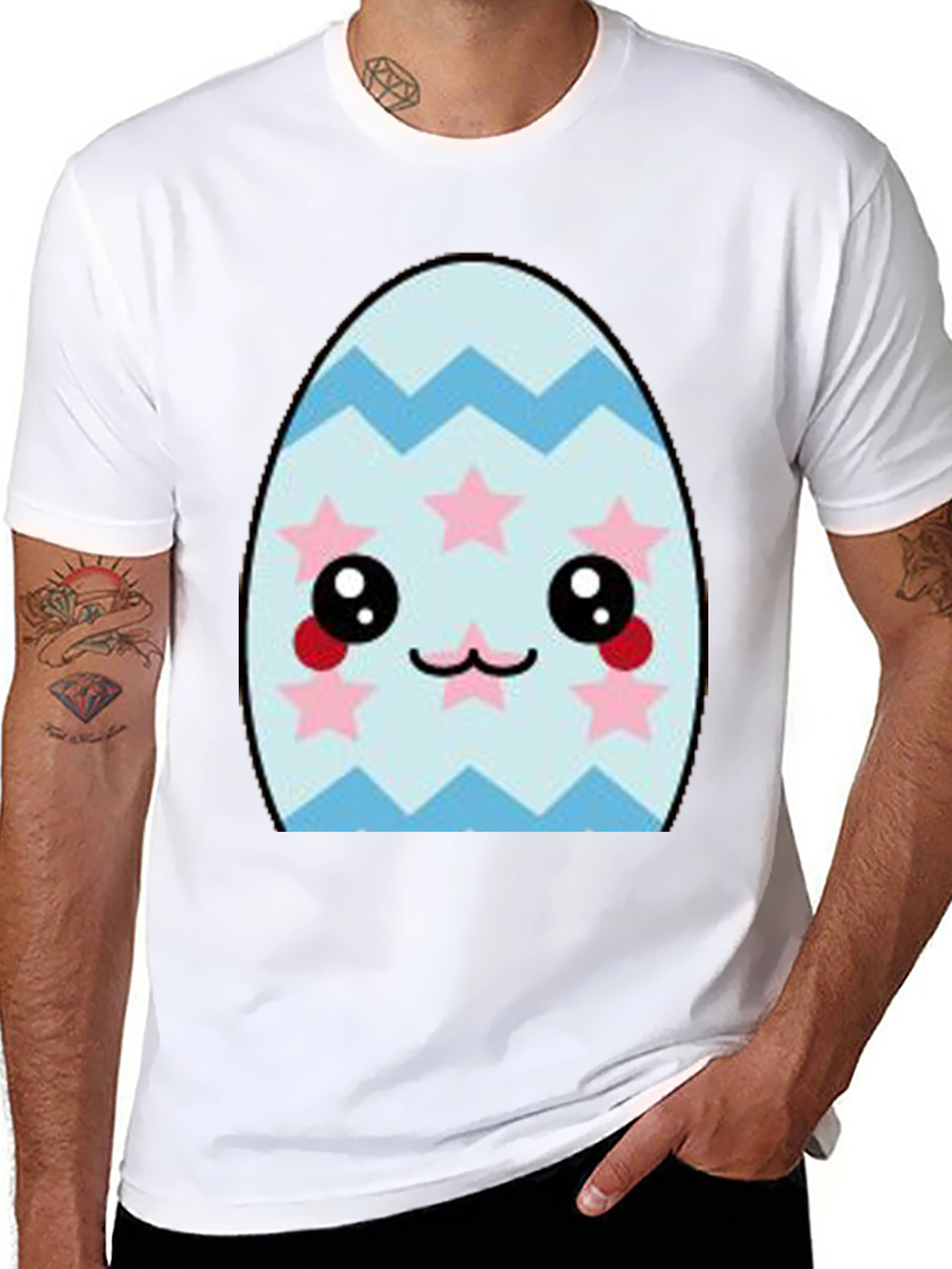 Cute Easter Egg Kawaii Graphic T-Shirt
