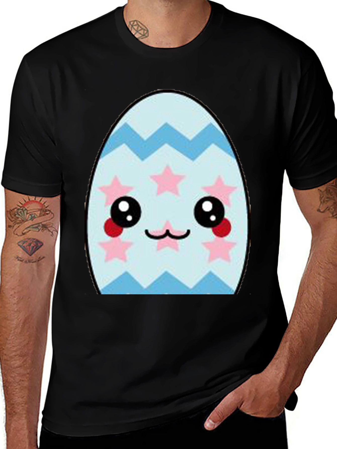Cute Easter Egg Kawaii Graphic T-Shirt