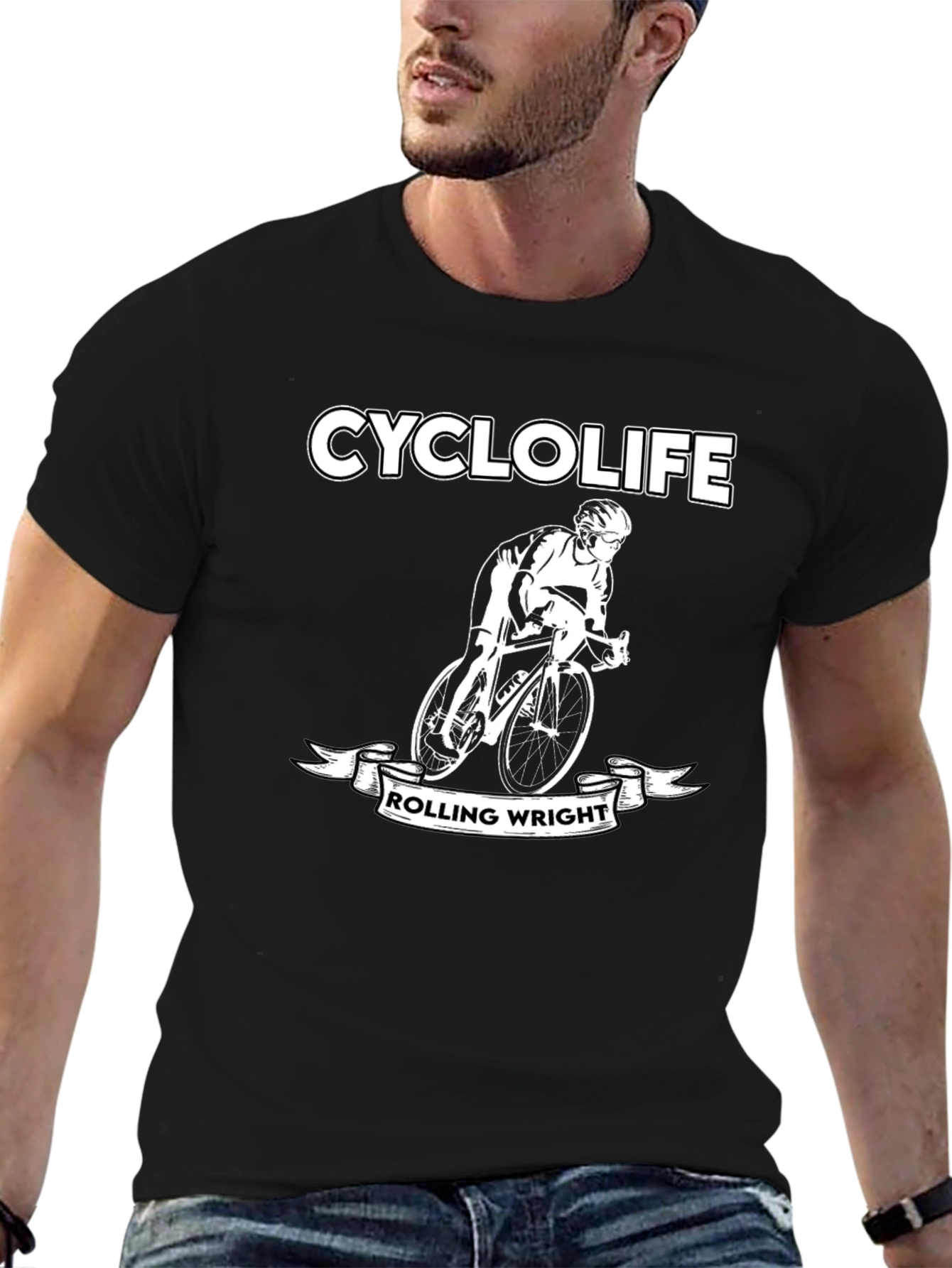 Cyclolife Rolling Wright Graphic Tee