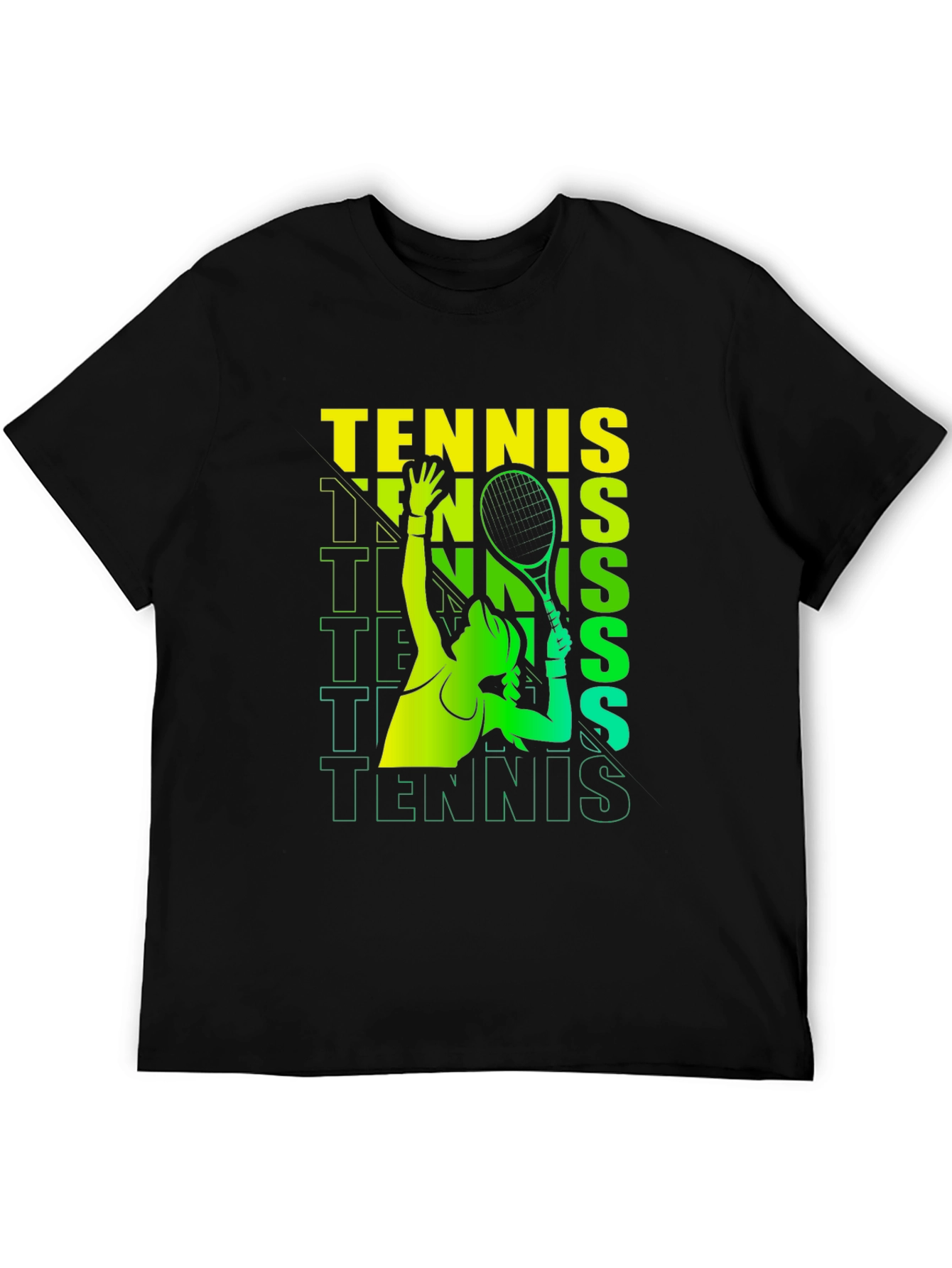 Tennis Player Graphic Print T-Shirt