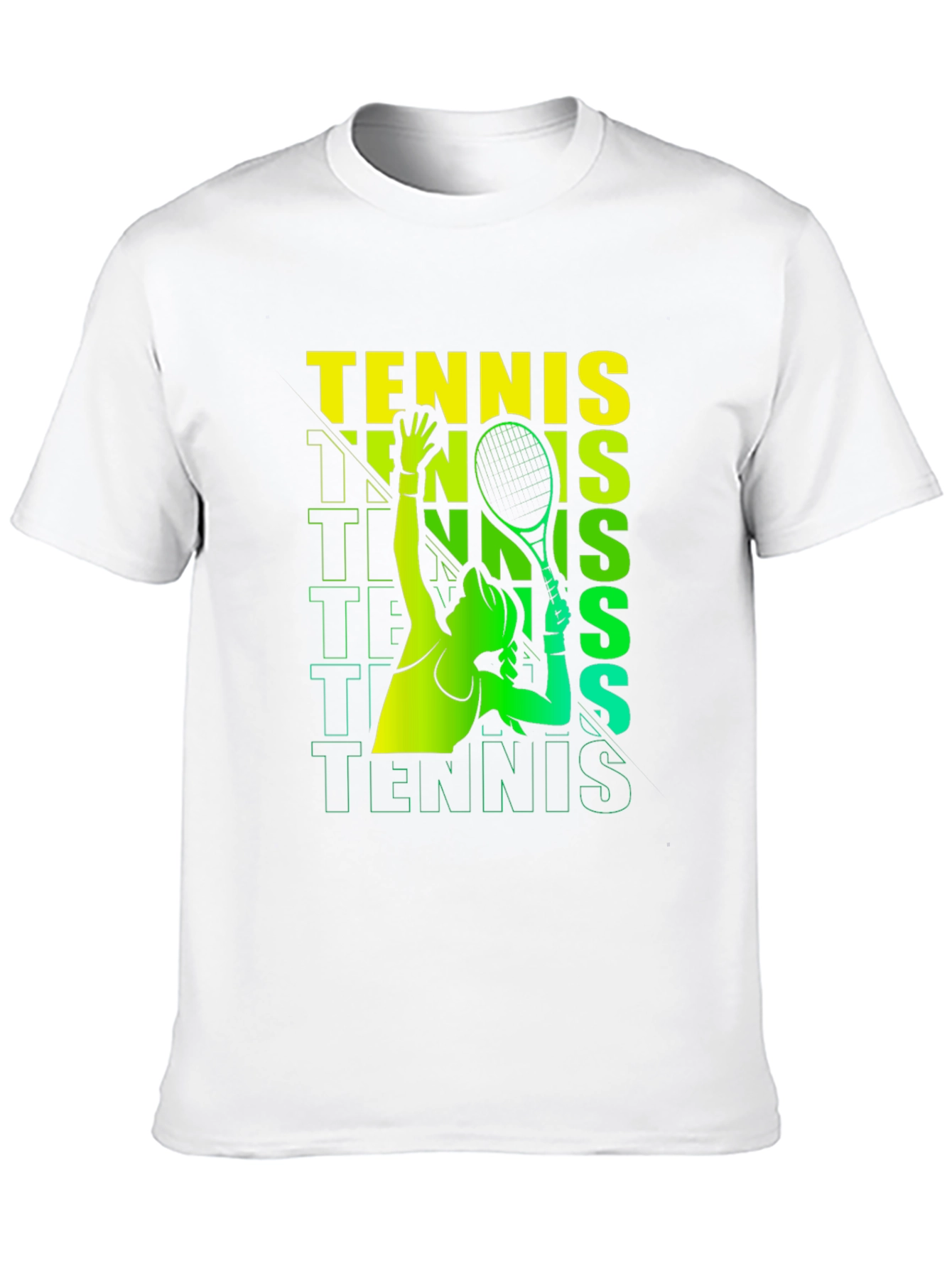 Tennis Player Graphic Print T-Shirt