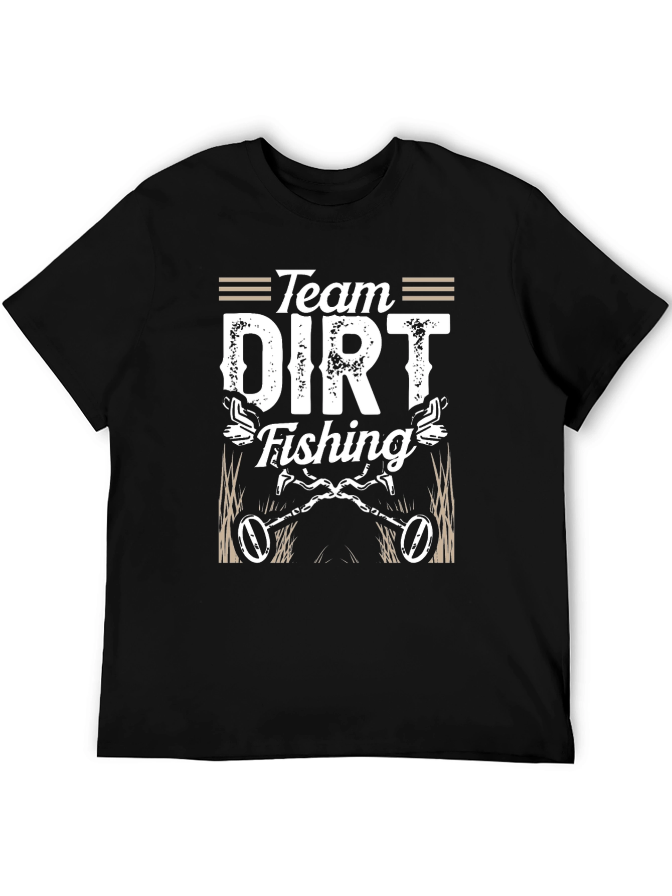 Team Dirt Fishing Black Graphic Tee