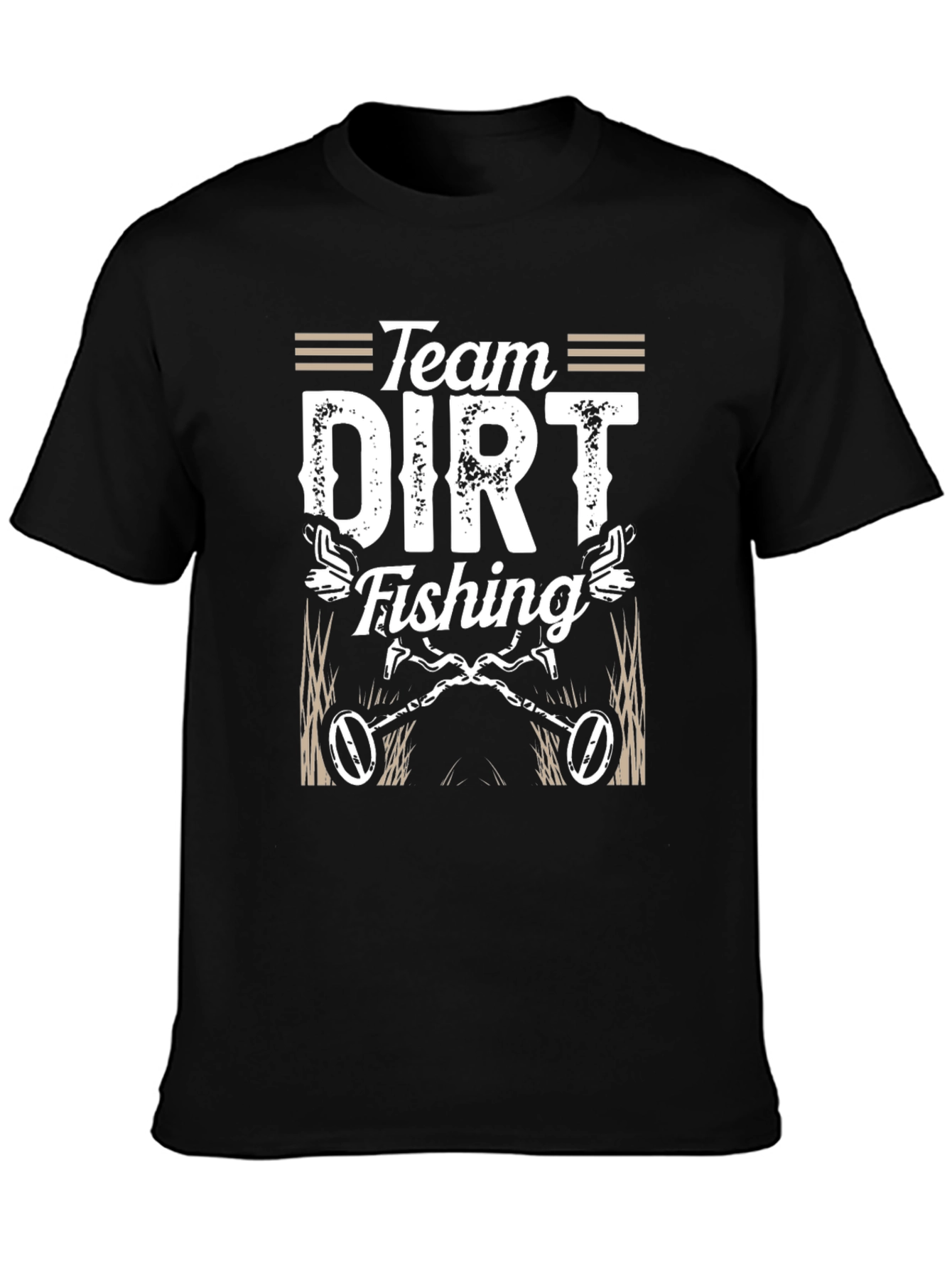 Team Dirt Fishing Black Graphic Tee