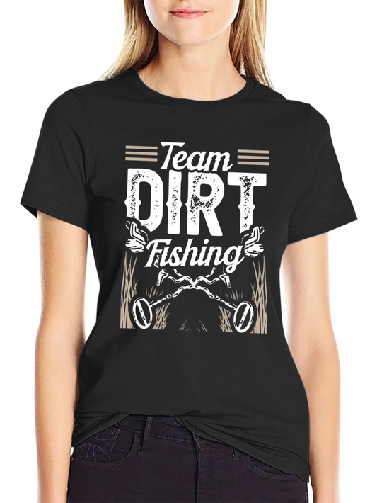 Team Dirt Fishing Black Graphic Tee