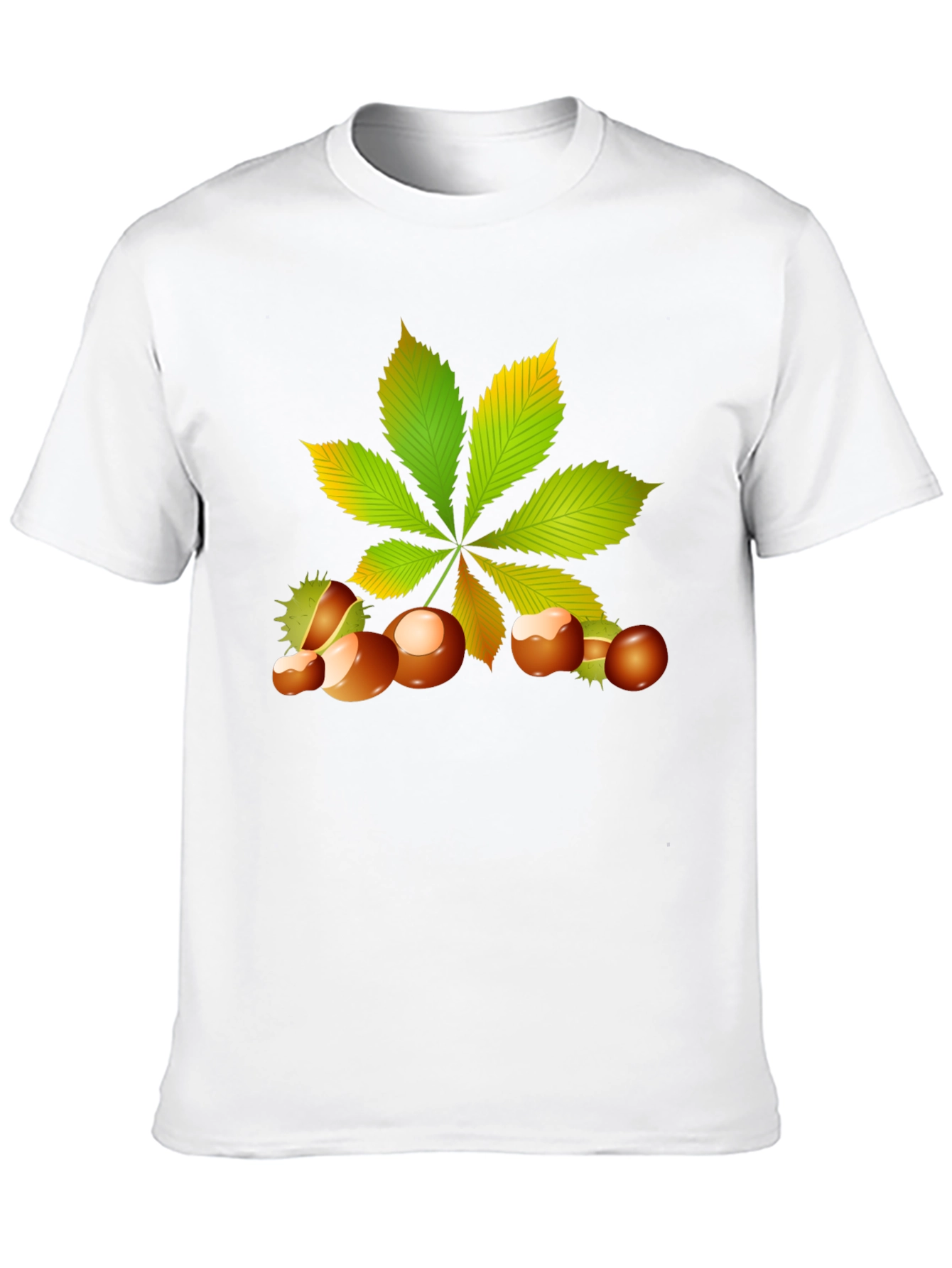 Chestnut Leaf Black Graphic Tee