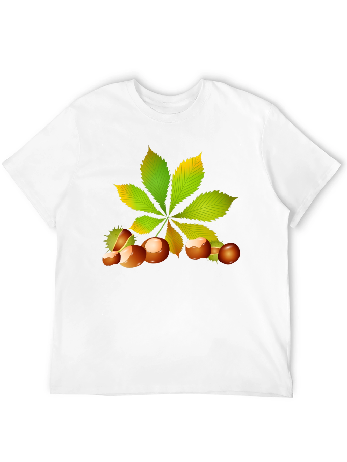 Chestnut Leaf Black Graphic Tee