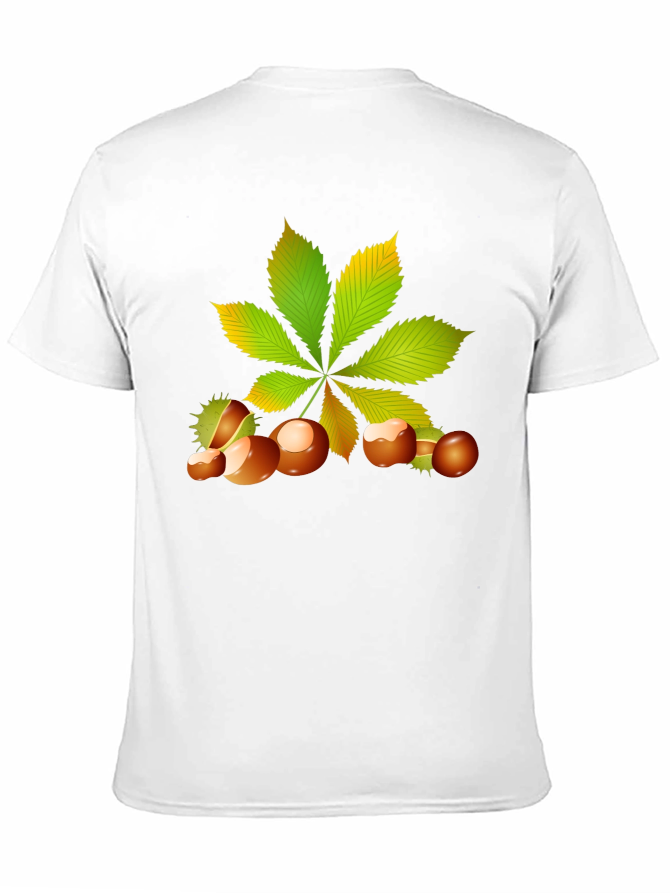 Chestnut Leaf Black Graphic Tee