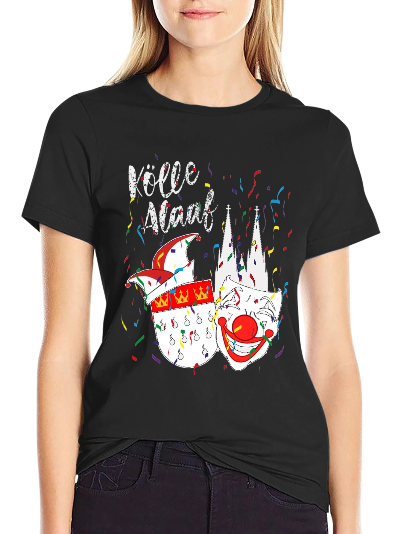 Köln Carnival T-Shirt - Black Crew Neck