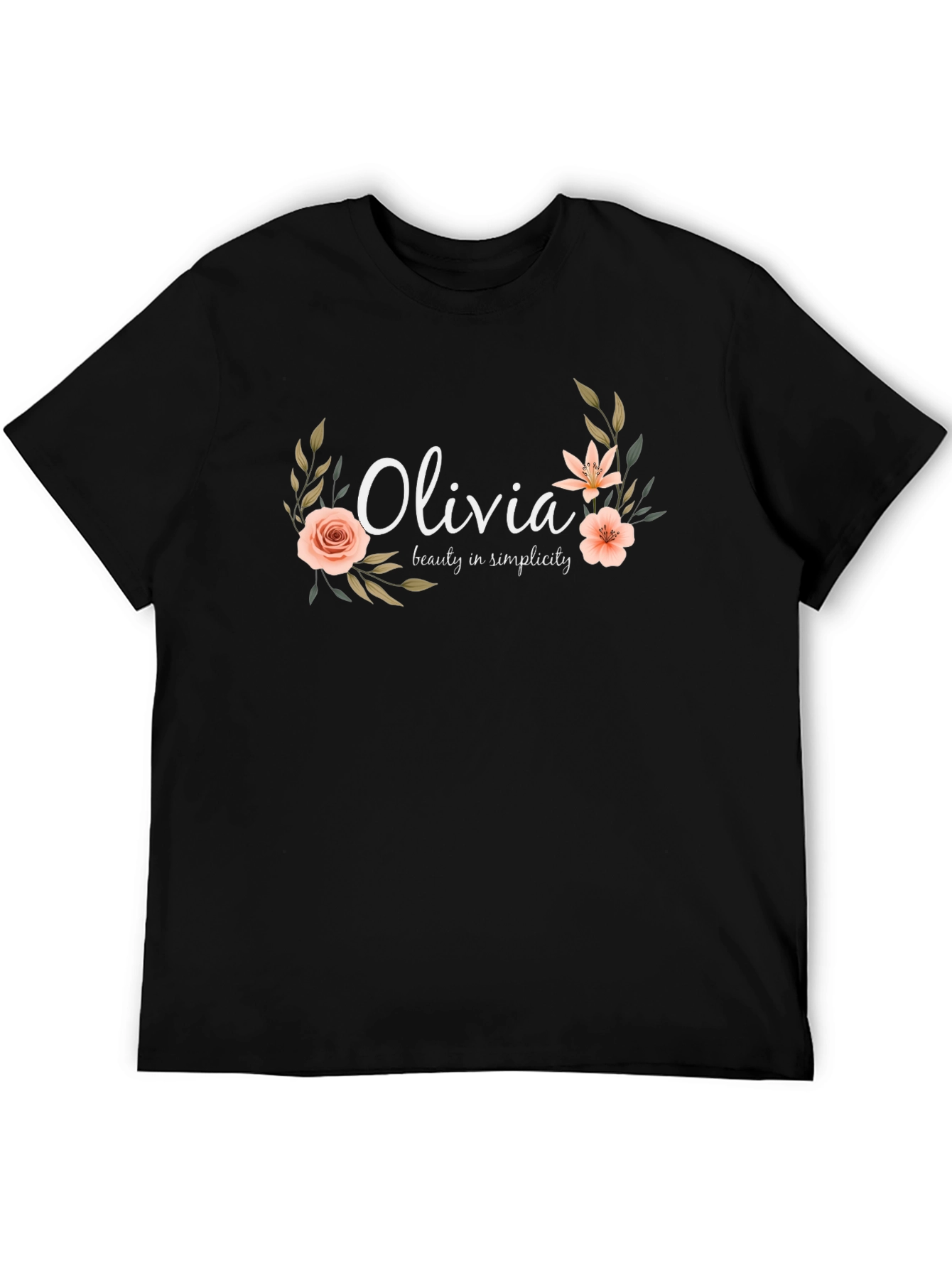 Personalized Olivia Floral T-Shirt