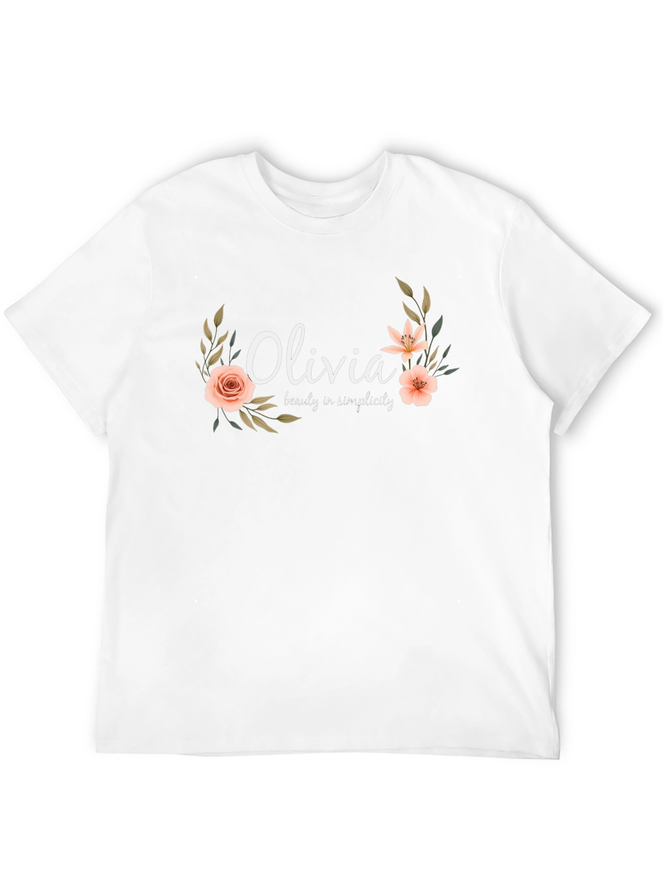 Personalized Olivia Floral T-Shirt