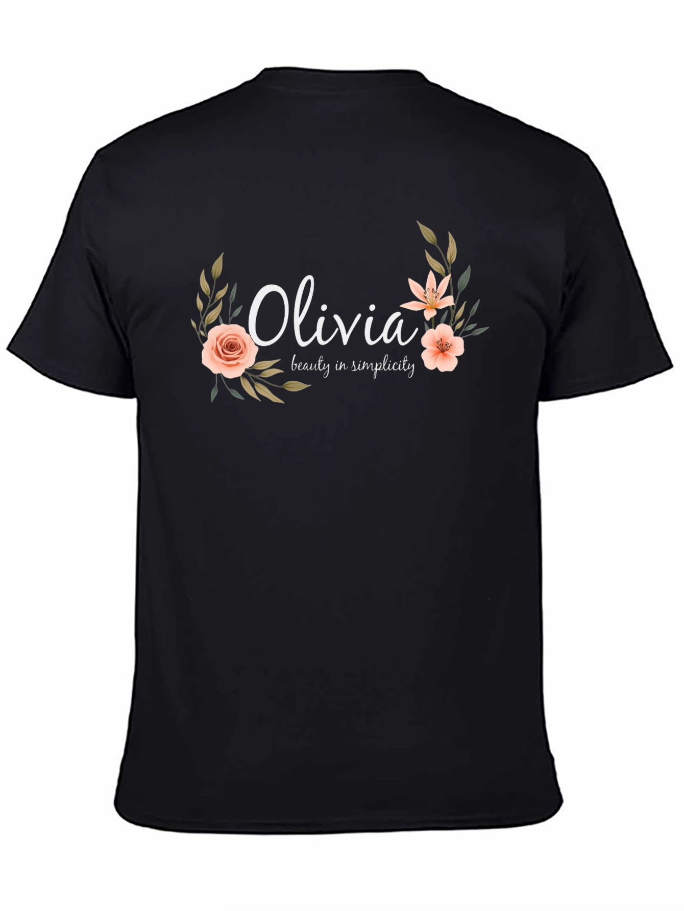 Personalized Olivia Floral T-Shirt