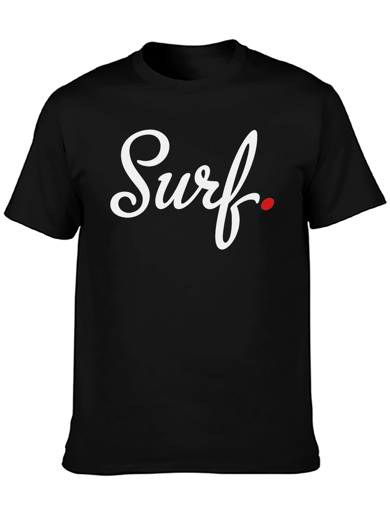 Surf Script Black T-Shirt
