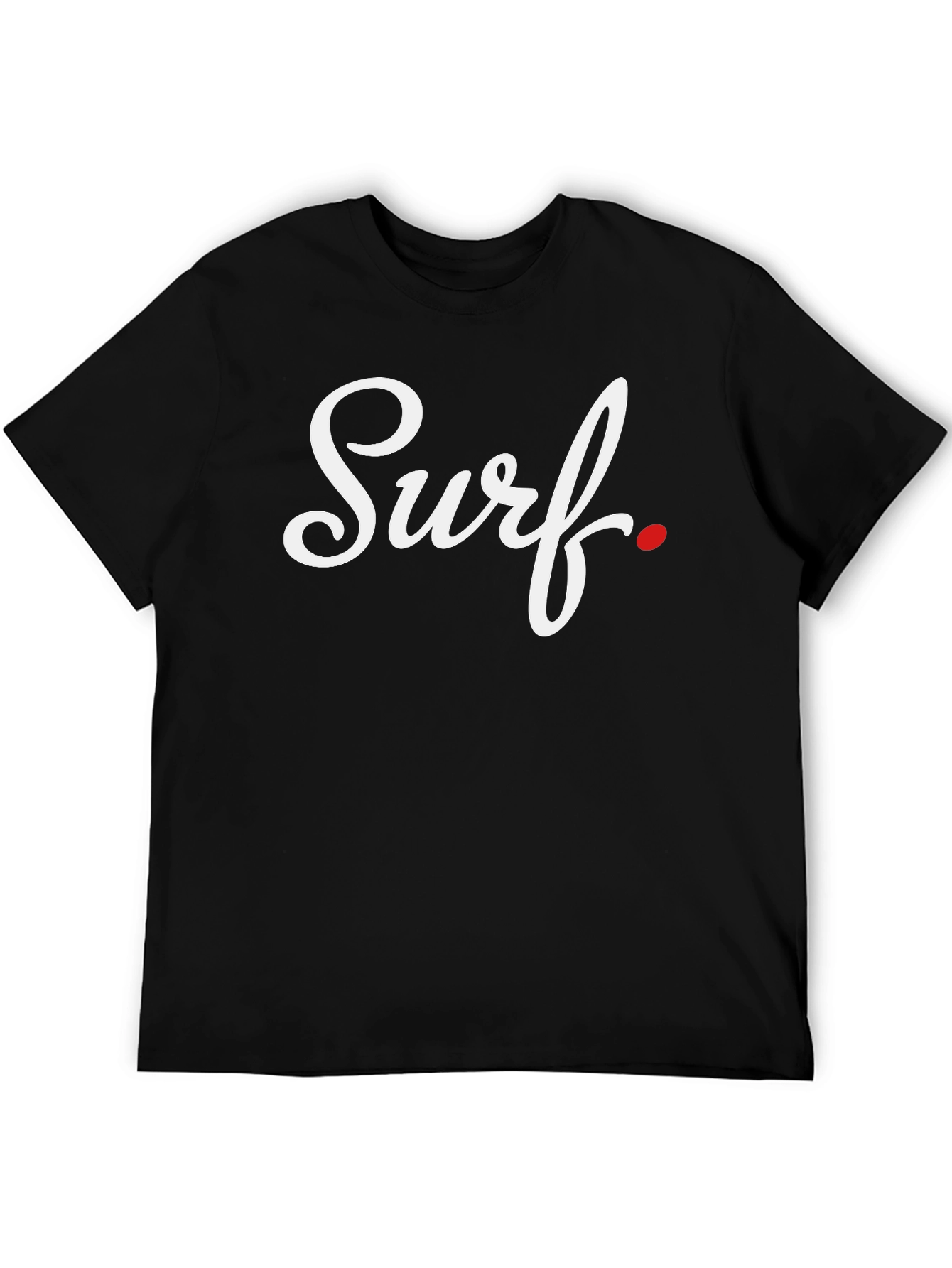 Surf Script Black T-Shirt