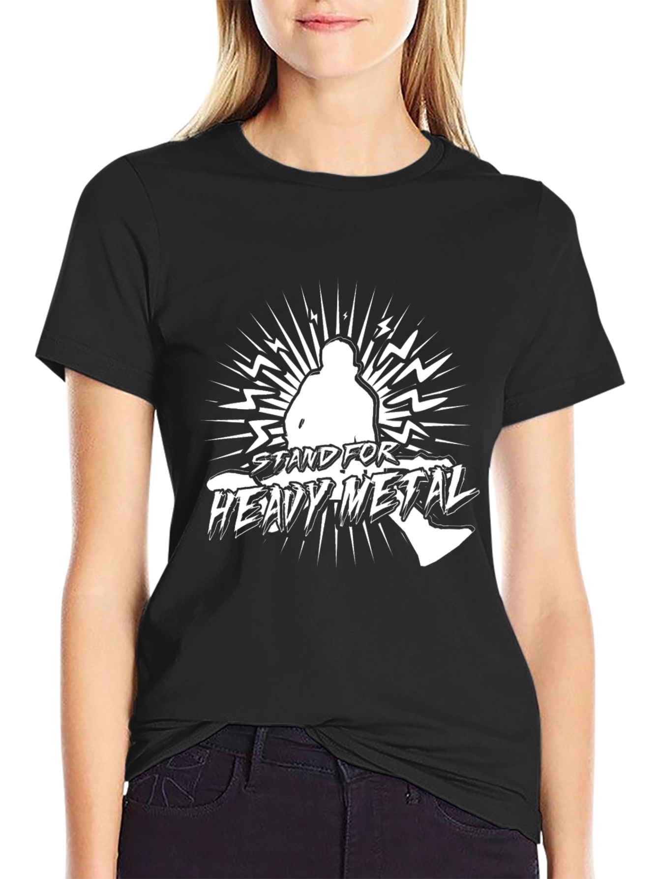 Stand for Heavy Metal Black T-Shirt