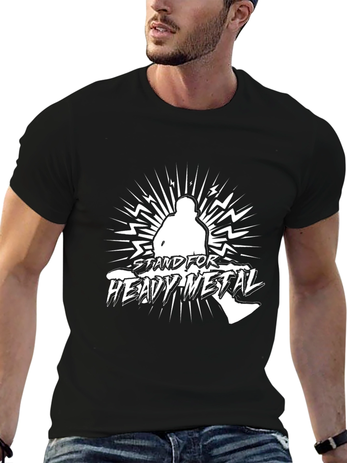 Stand for Heavy Metal Black T-Shirt