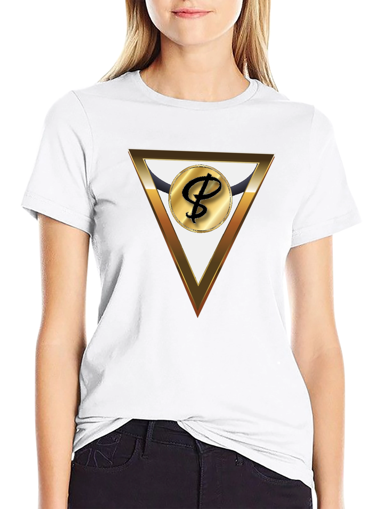 Modern Triangle Logo Graphic Tee