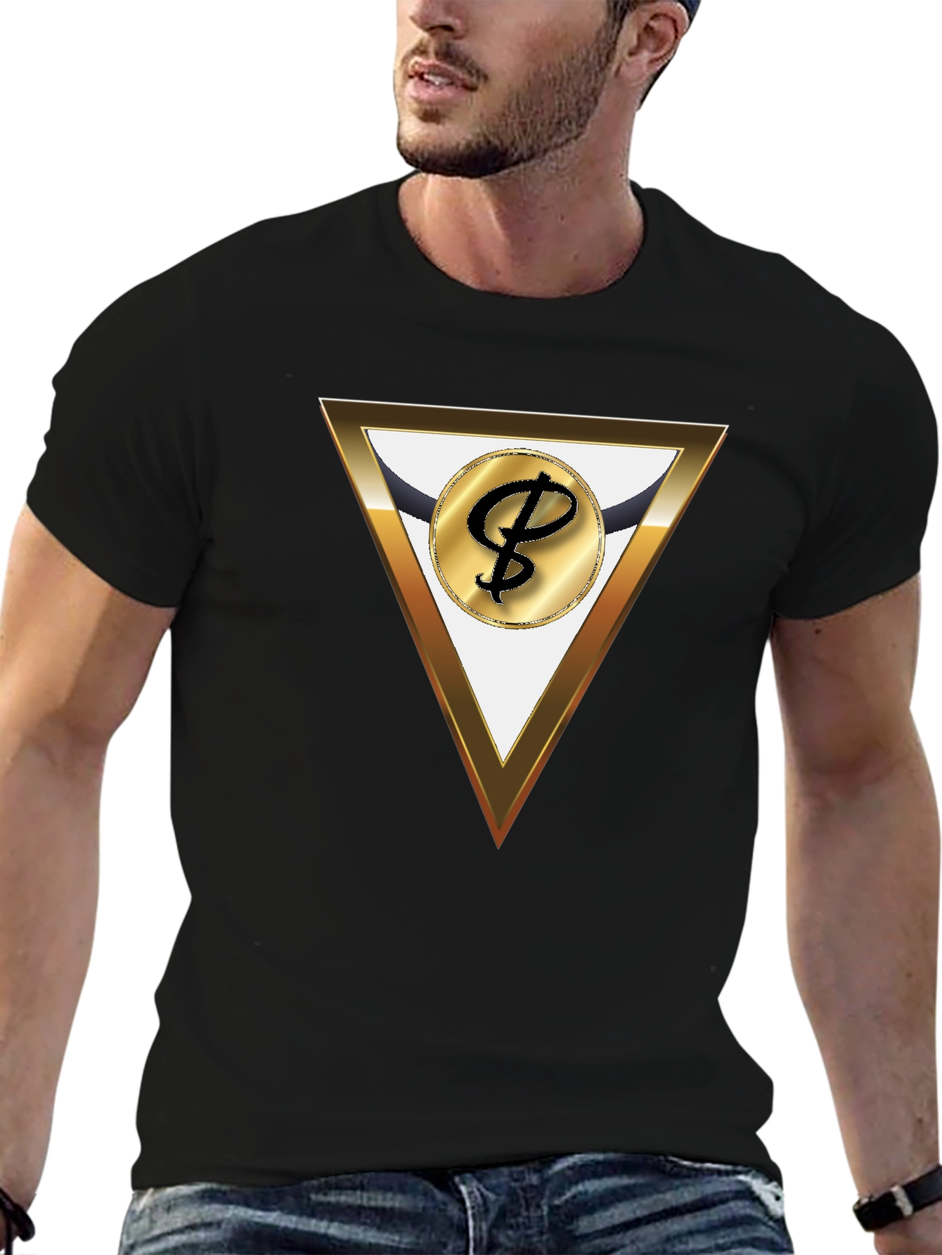 Modern Triangle Logo Graphic Tee