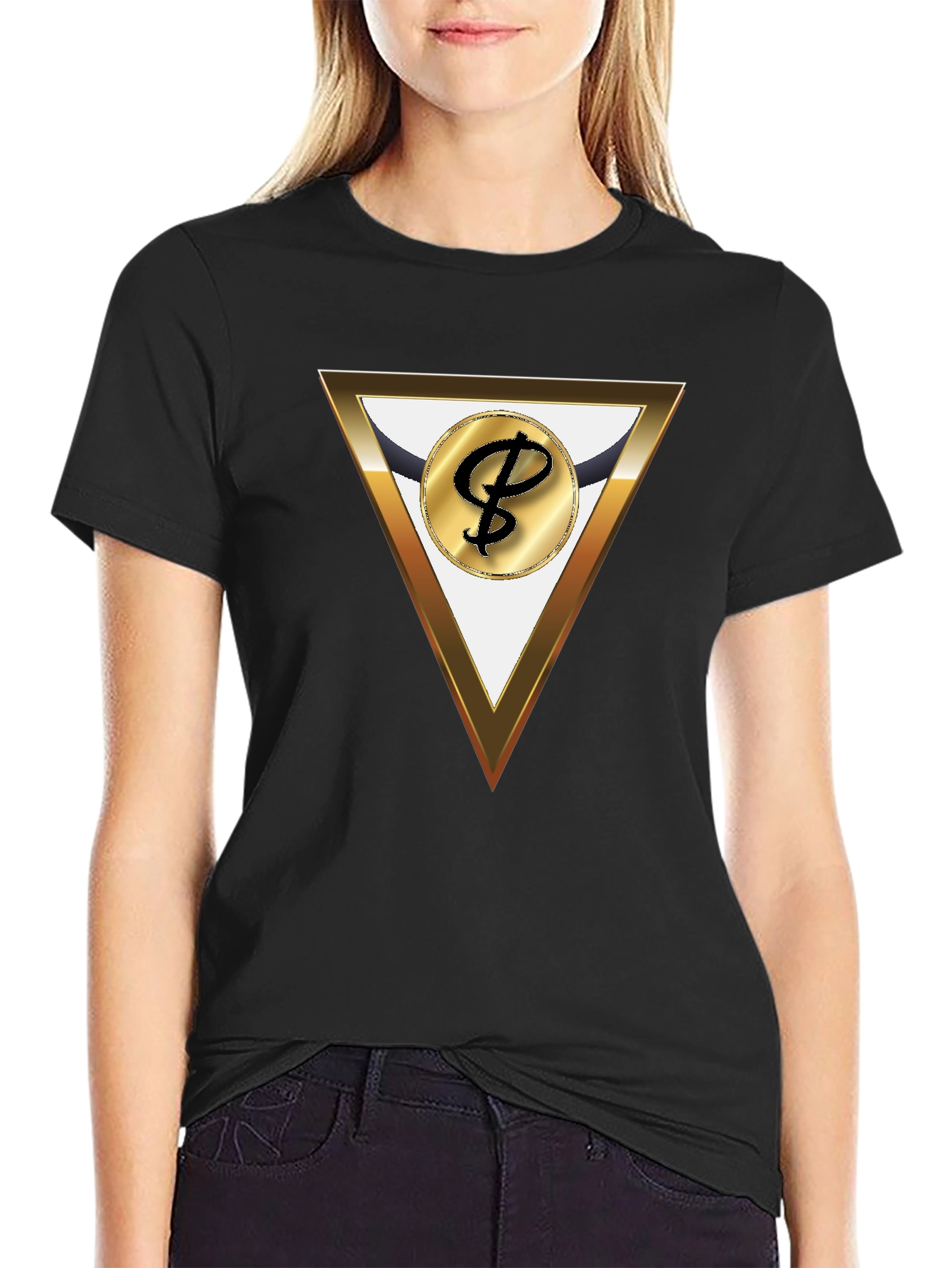Modern Triangle Logo Graphic Tee