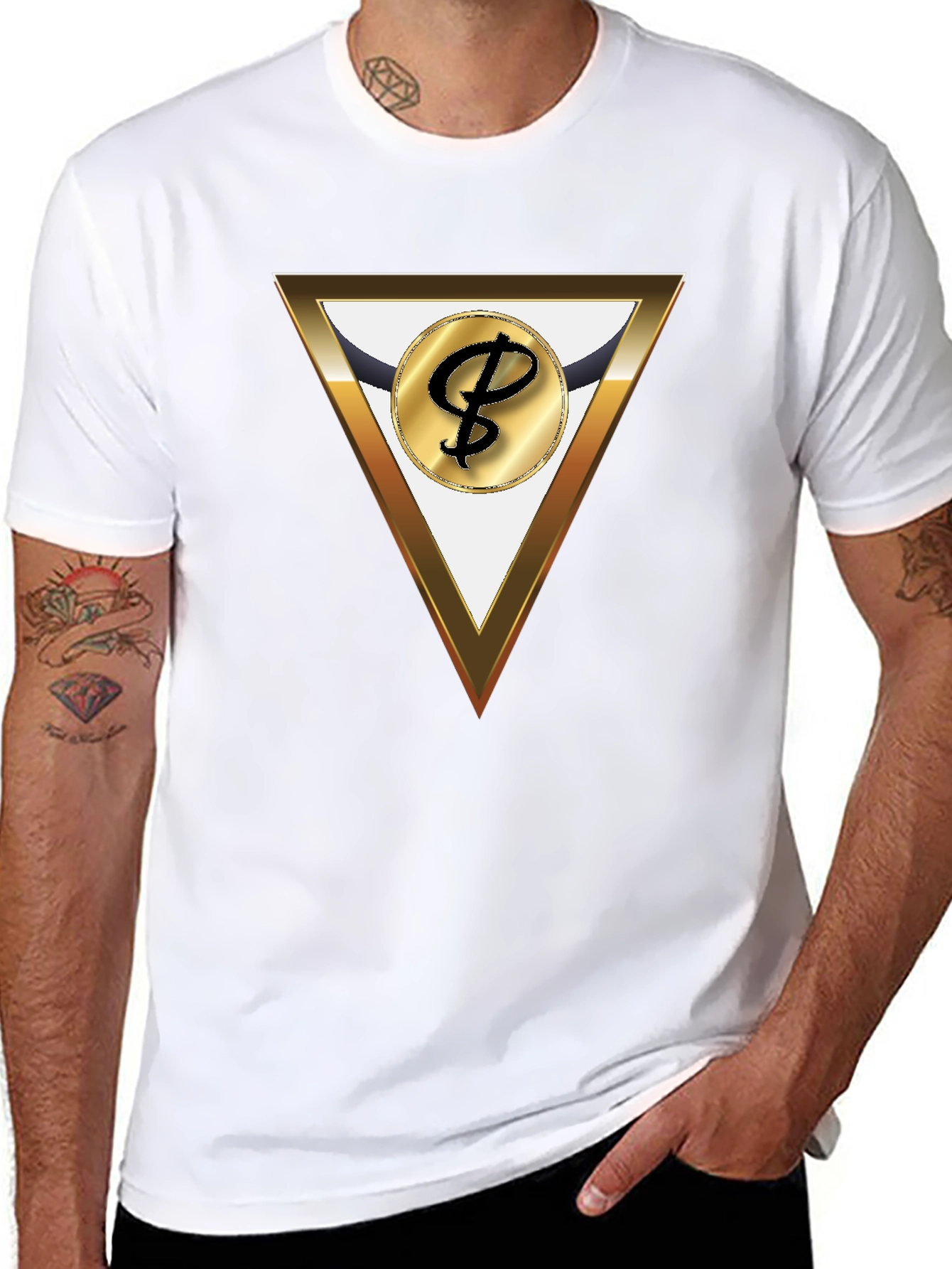 Modern Triangle Logo Graphic Tee