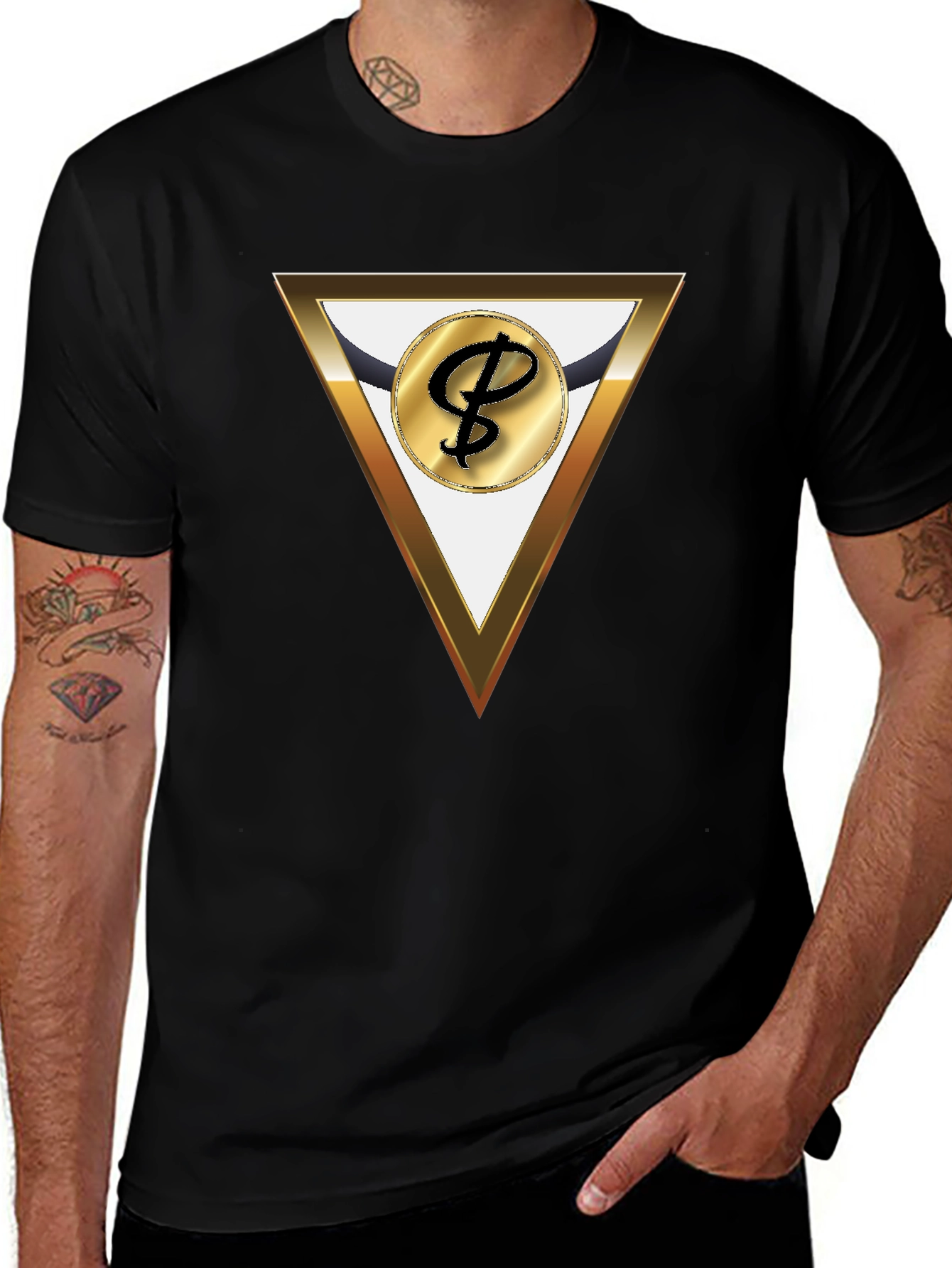 Modern Triangle Logo Graphic Tee