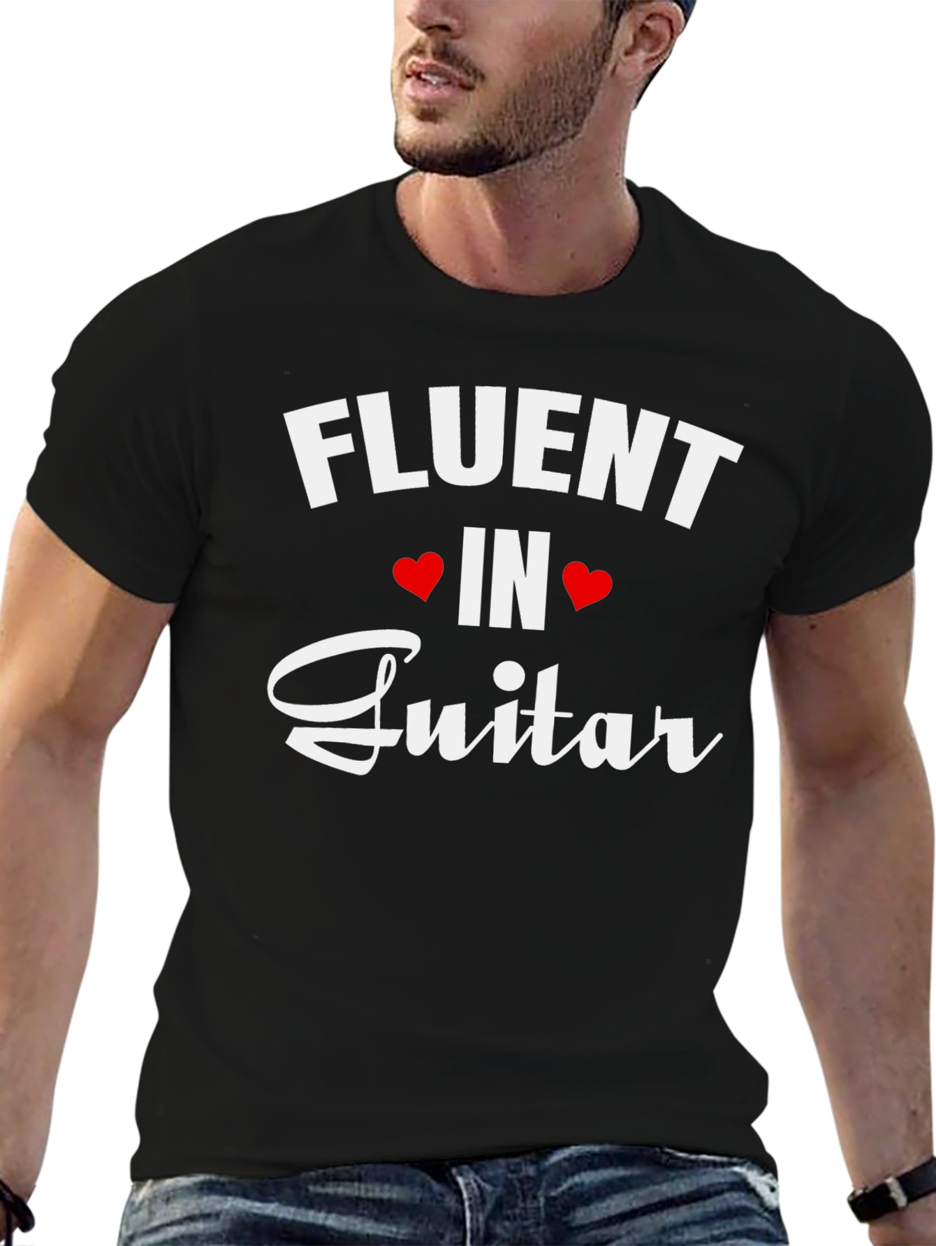 Fluent in Guitar T-Shirt - Music Lover Tee