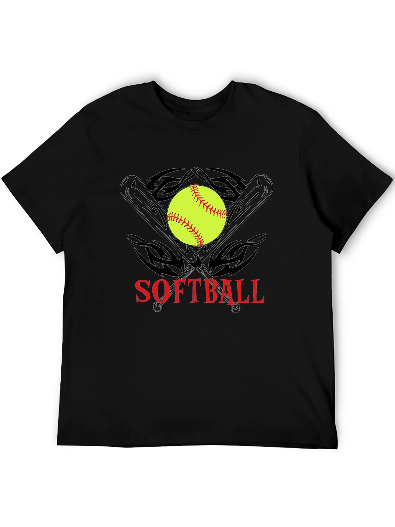 Softball Bats & Ball Graphic T-Shirt