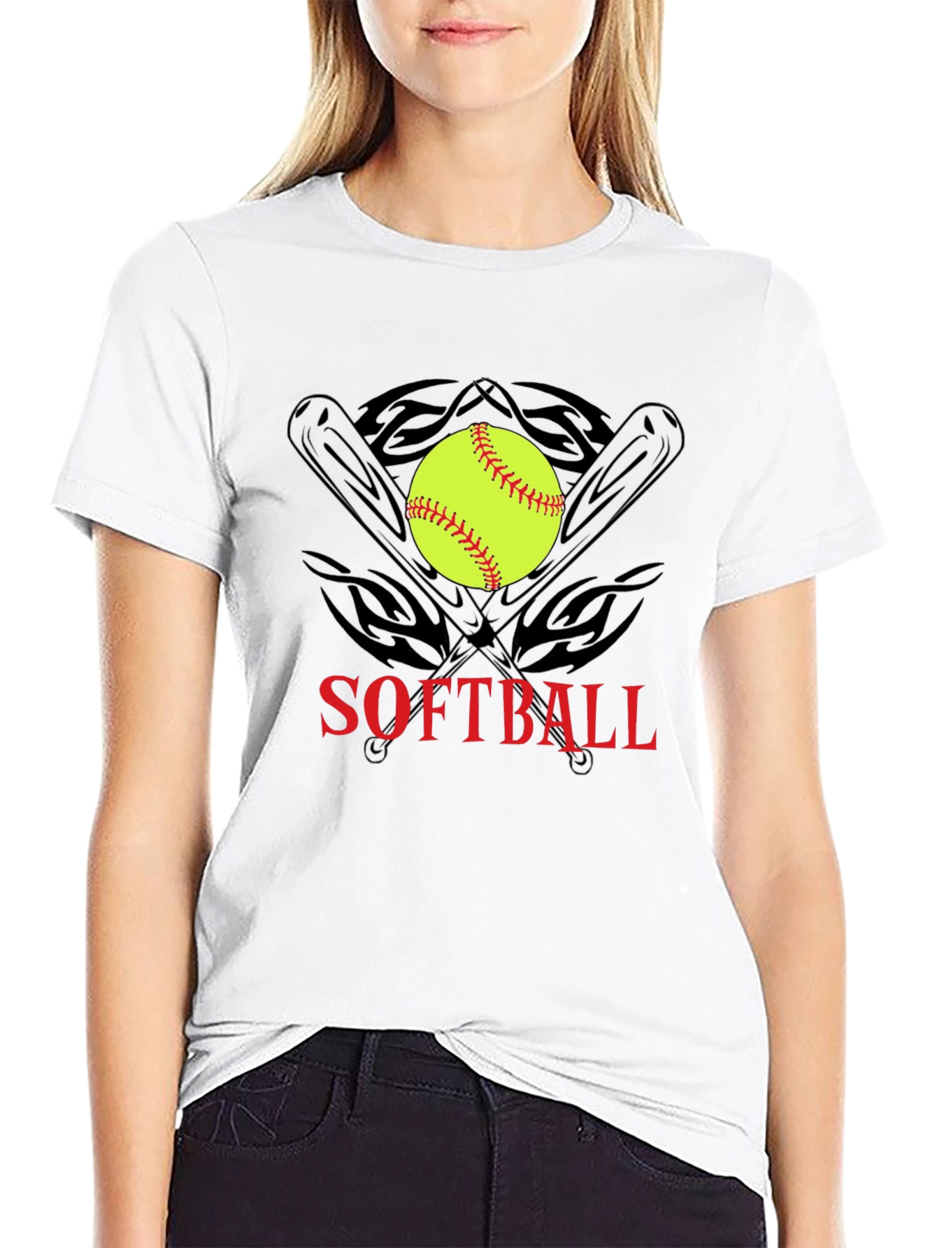 Softball Bats & Ball Graphic T-Shirt