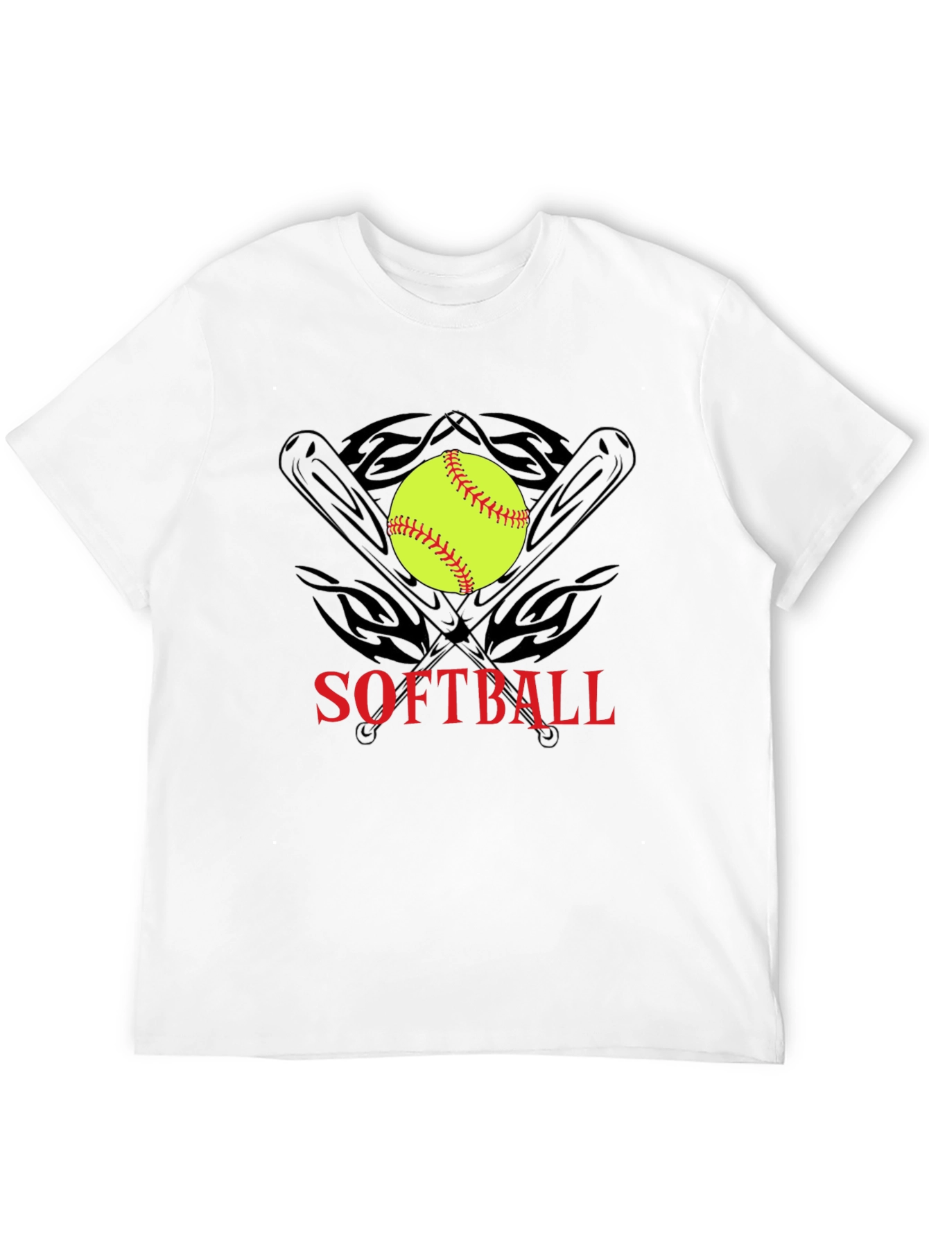 Softball Bats & Ball Graphic T-Shirt