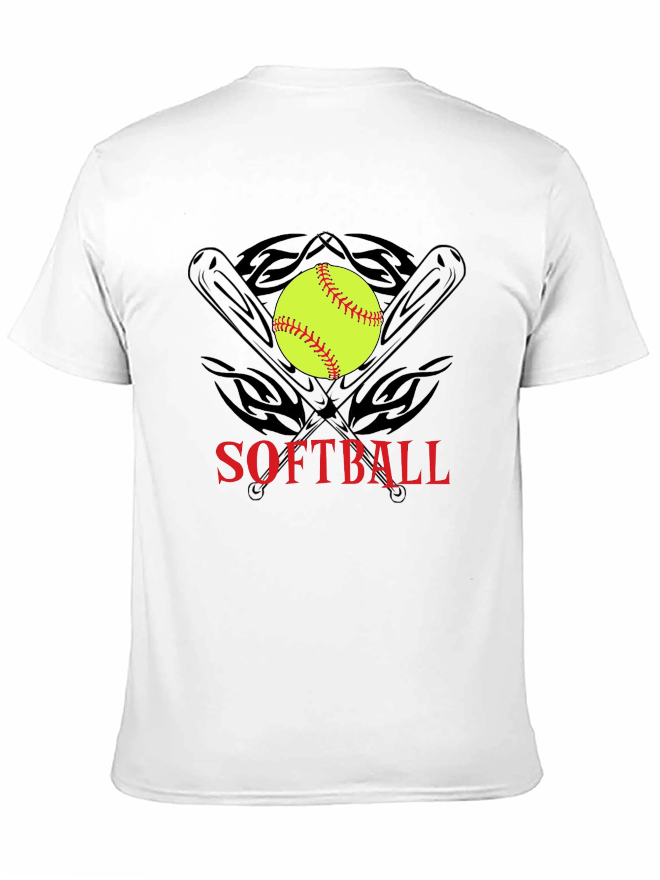 Softball Bats & Ball Graphic T-Shirt