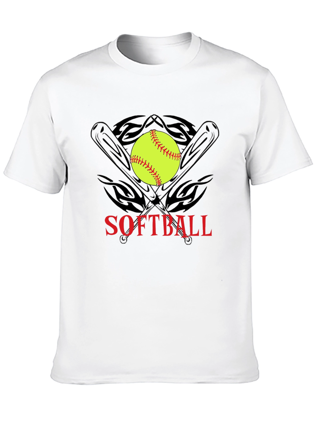 Softball Bats & Ball Graphic T-Shirt