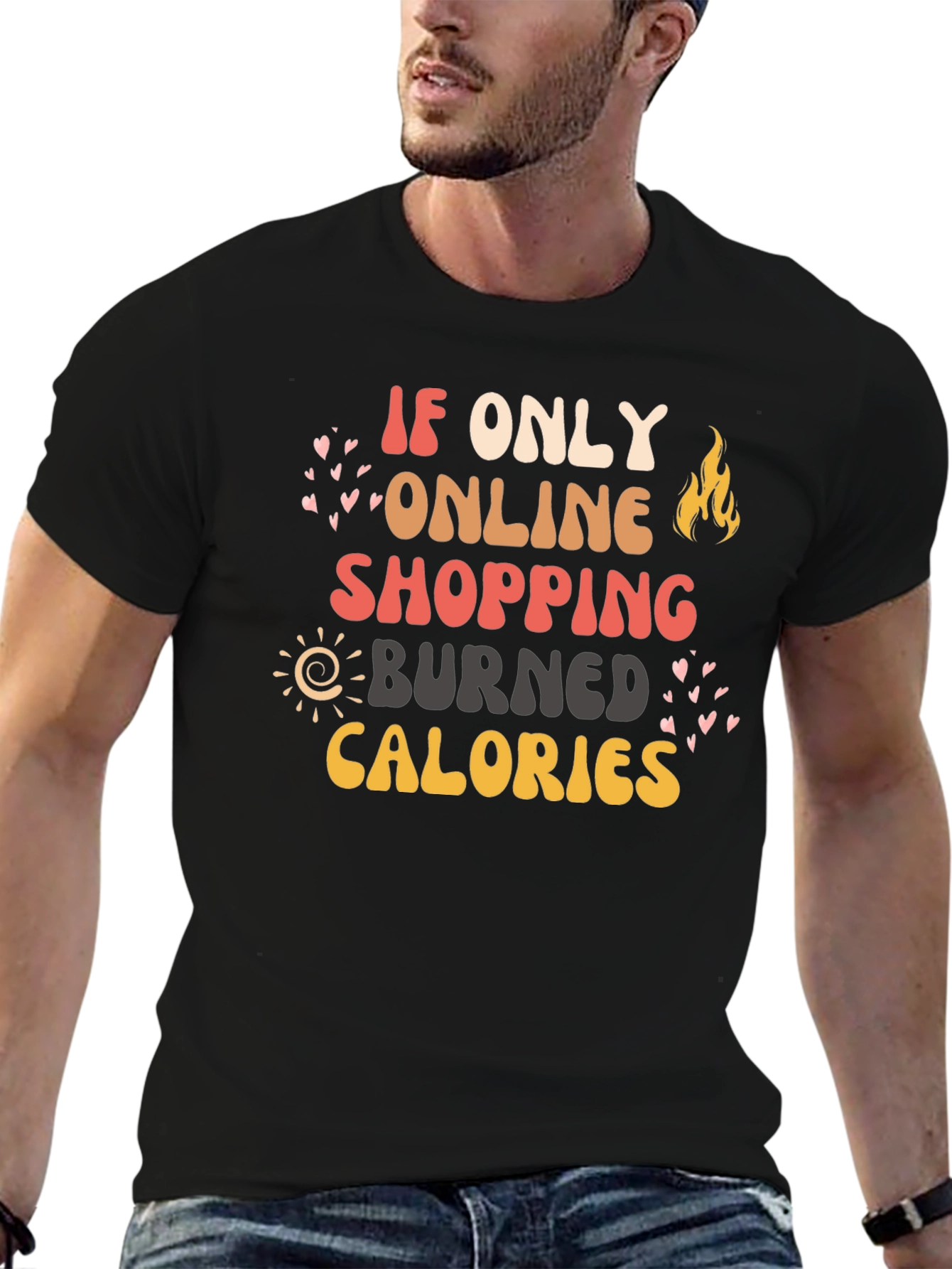 Online Shopping Calories Graphic Tee