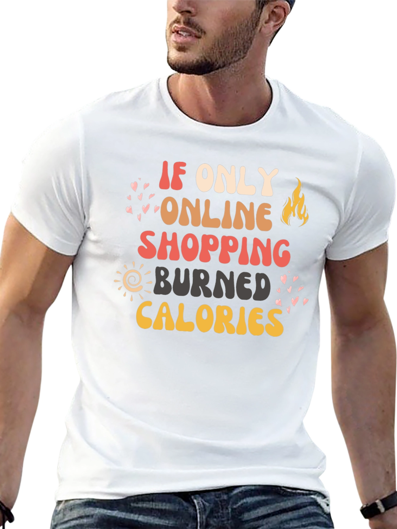 Online Shopping Calories Graphic Tee
