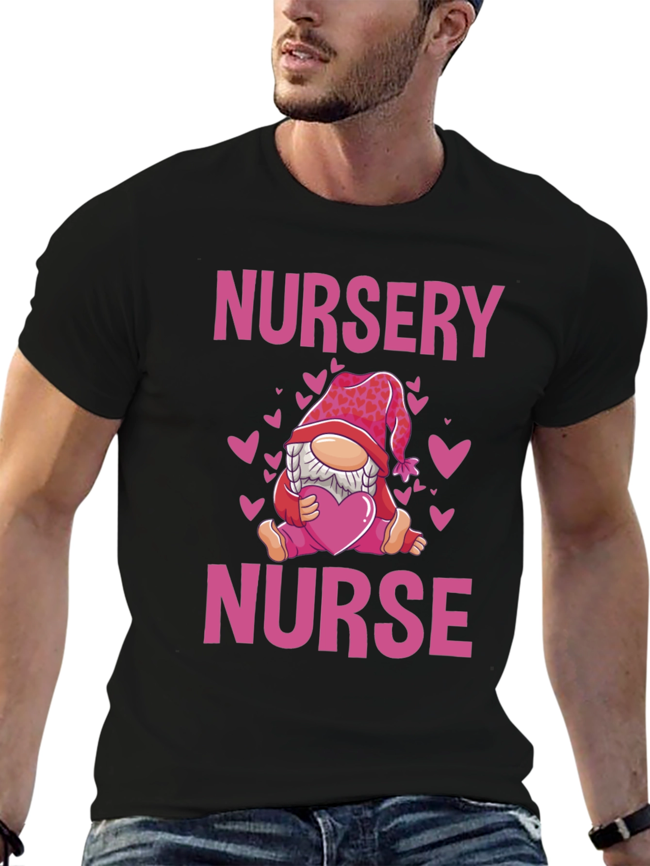 Nursery Nurse Valentines Day T-Shirt
