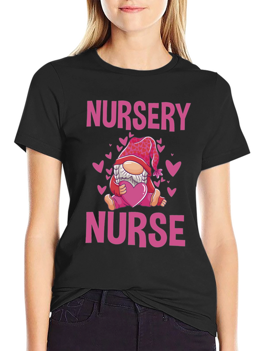 Nursery Nurse Valentines Day T-Shirt