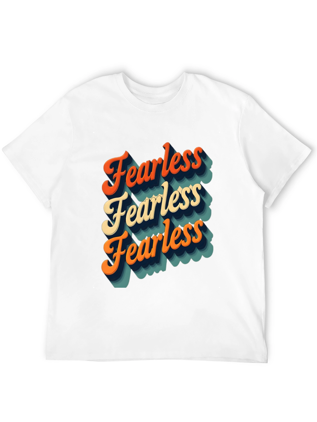 Retro Fearless T-Shirt - Bold Statement Tee