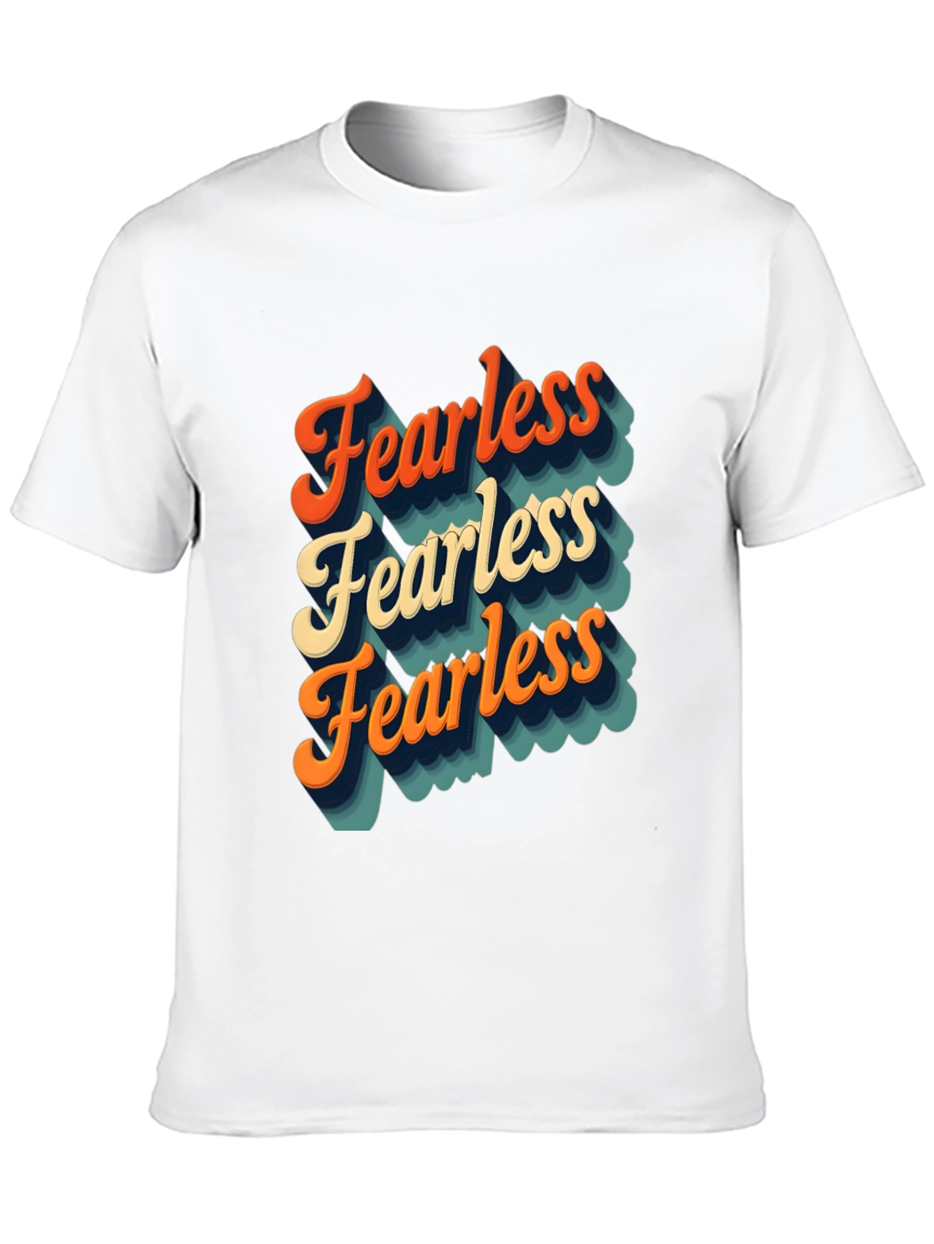 Retro Fearless T-Shirt - Bold Statement Tee