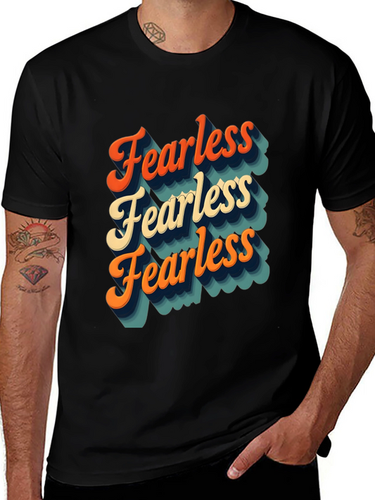 Retro Fearless T-Shirt - Bold Statement Tee
