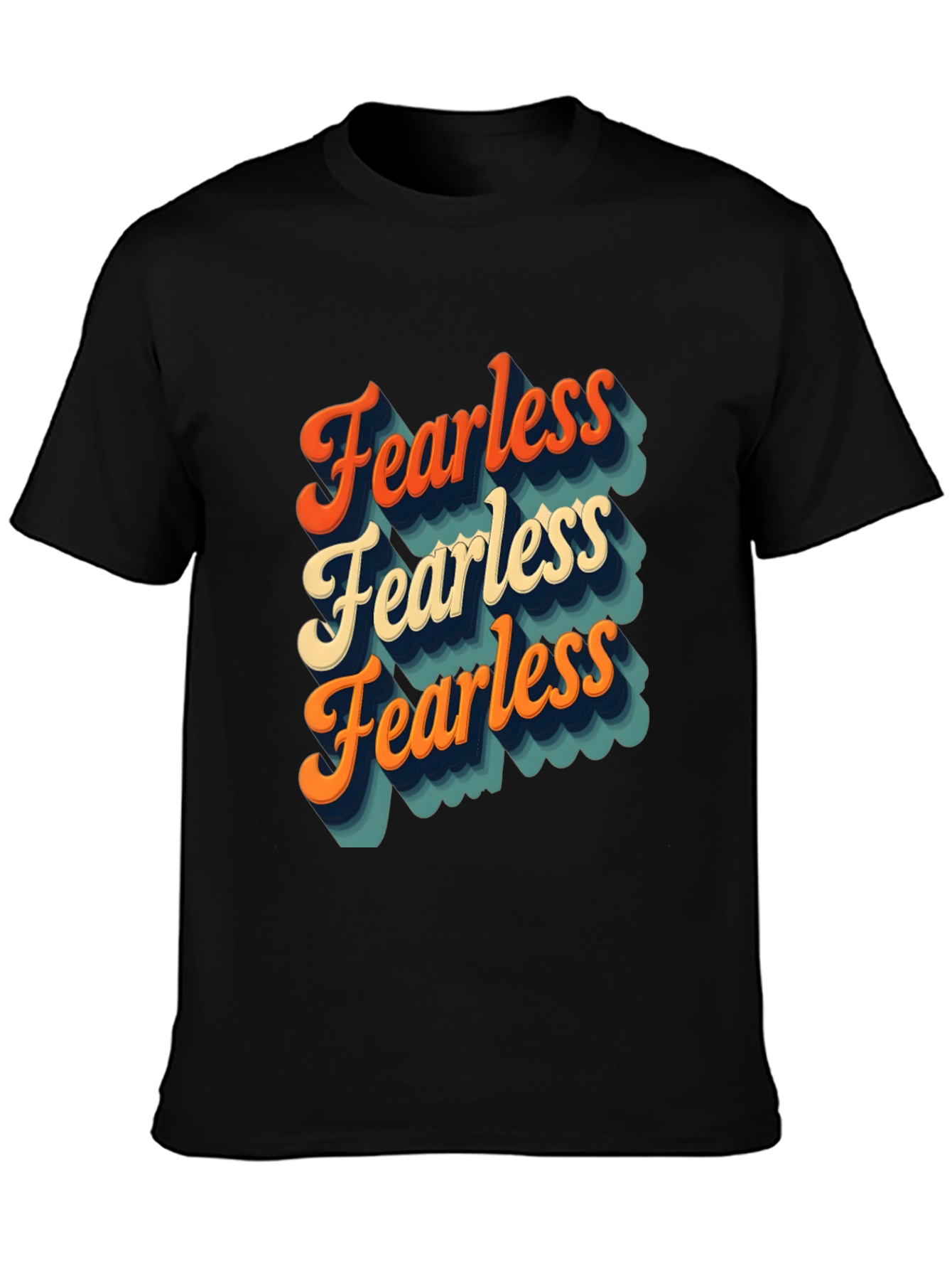 Retro Fearless T-Shirt - Bold Statement Tee