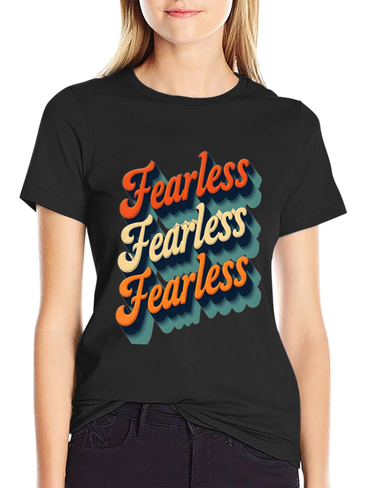 Retro Fearless T-Shirt - Bold Statement Tee