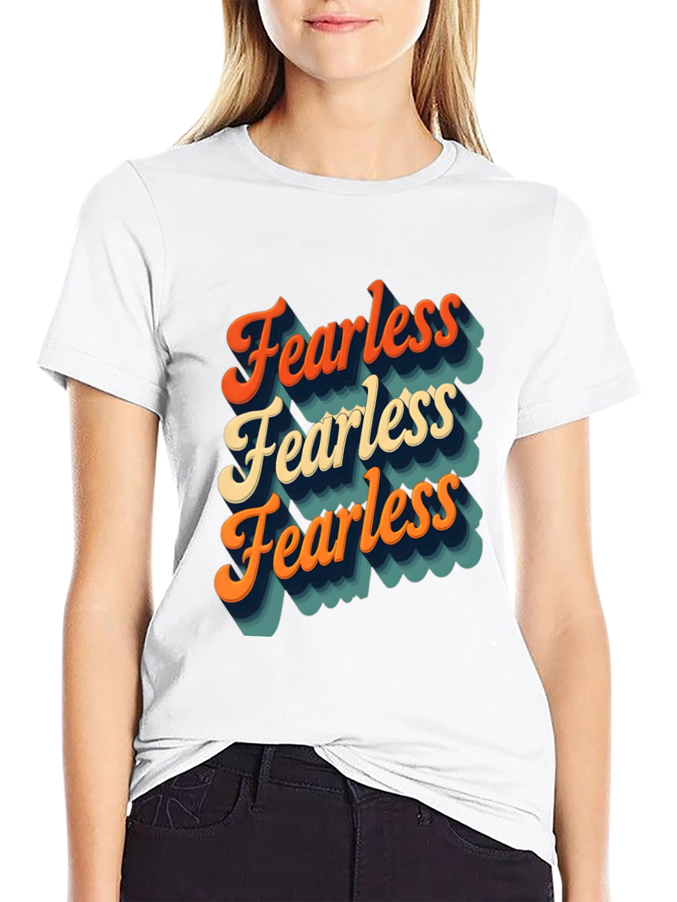 Retro Fearless T-Shirt - Bold Statement Tee