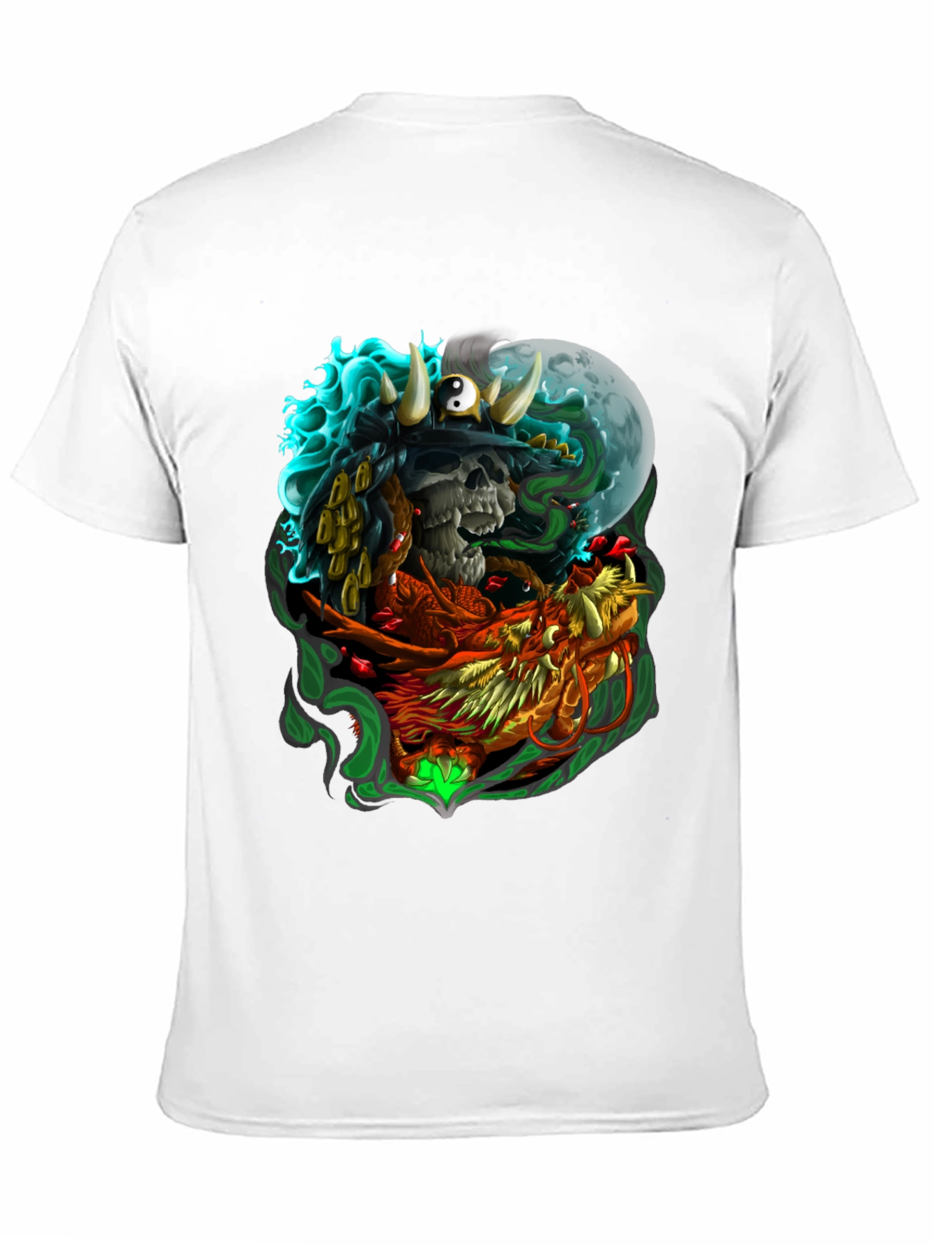 Skull & Dragon Graphic T-Shirt